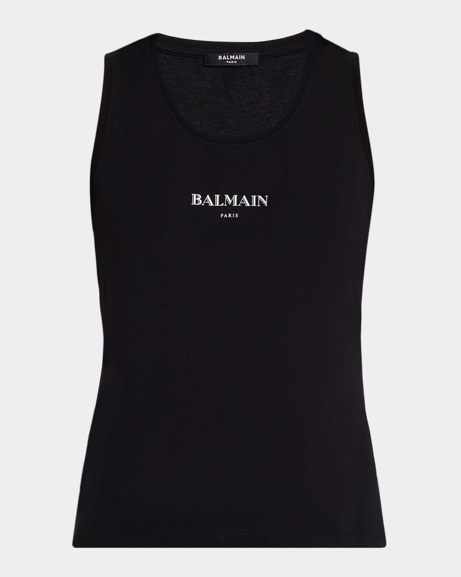 Balmain Logo Graphic Tank Top | Neiman Marcus