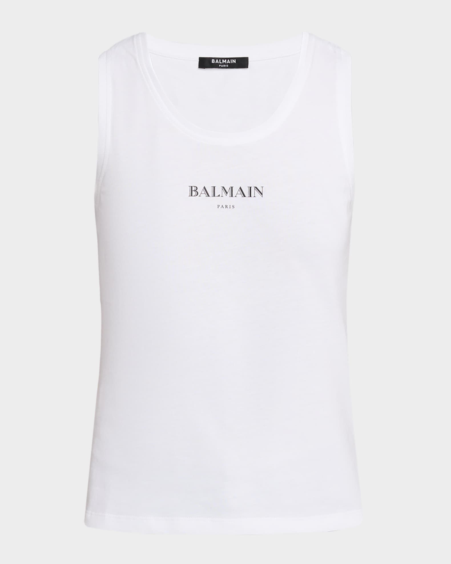 Balmain Logo Graphic Tank Top | Neiman Marcus