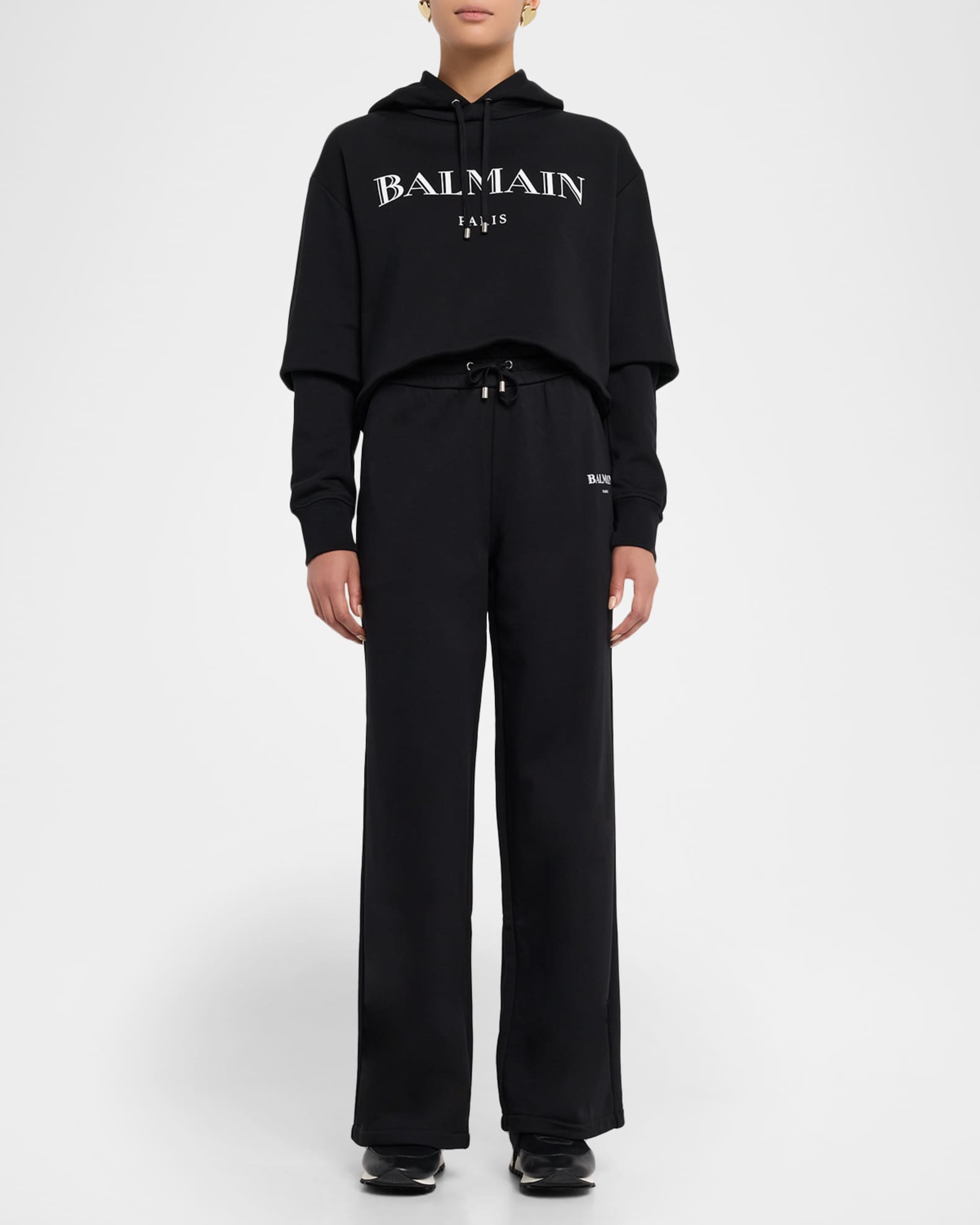 Balmain Sportswear Logo Straight-Leg Pull-On Sweatpants | Neiman