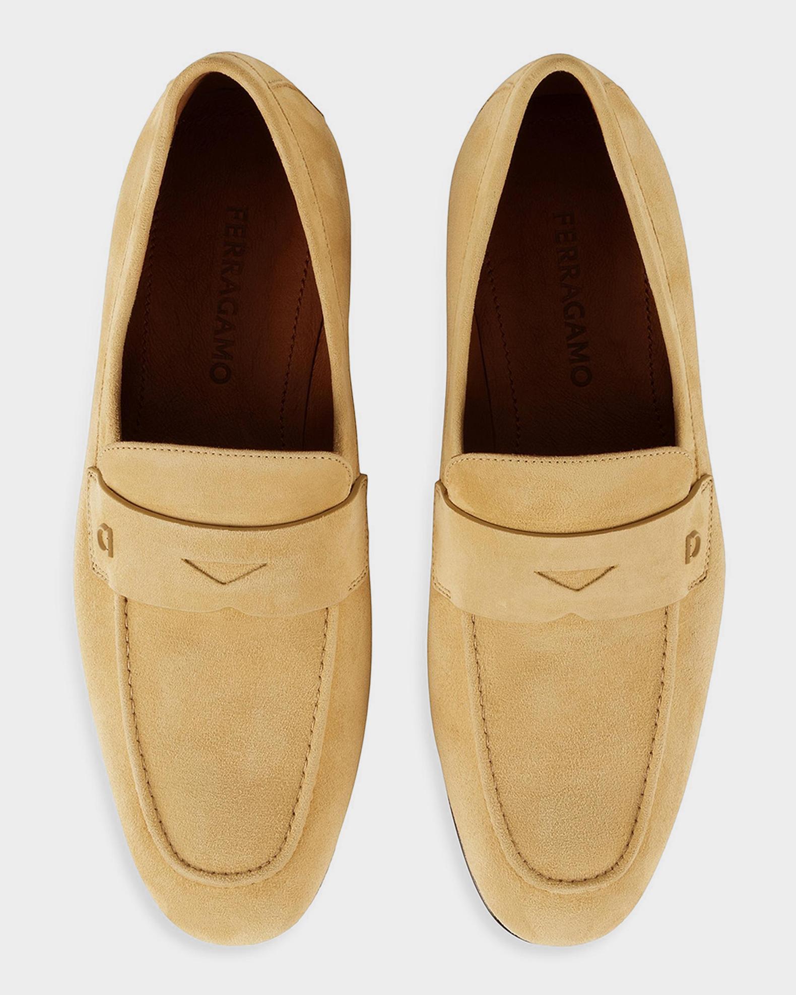 Salvatore Ferragamo “Rich” Men\'s Suede Brown Loafers Salvatore Ferragamo men main image 4