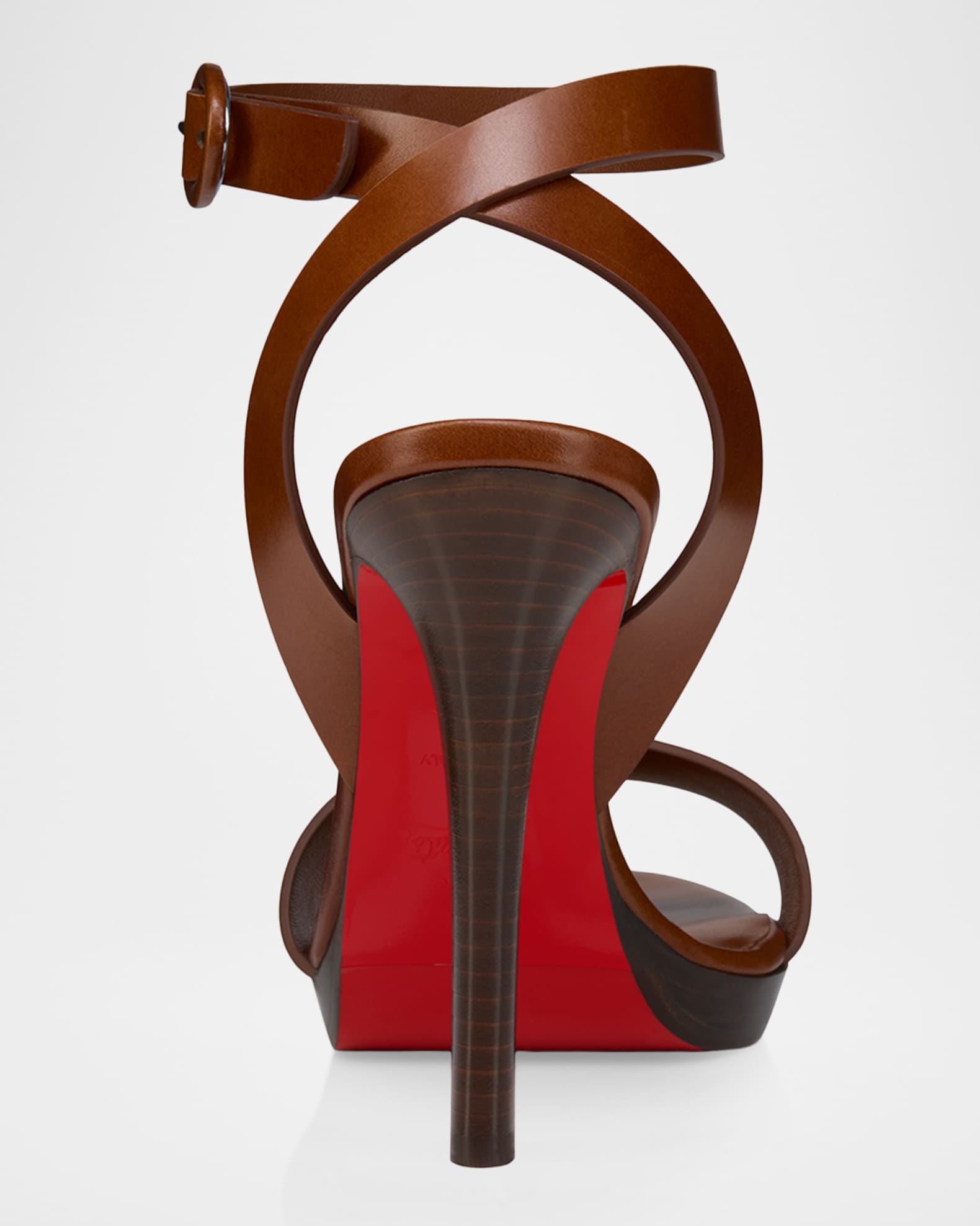 Christian Louboutin 120mm Fanny Leather Sandals | Neiman Marcus
