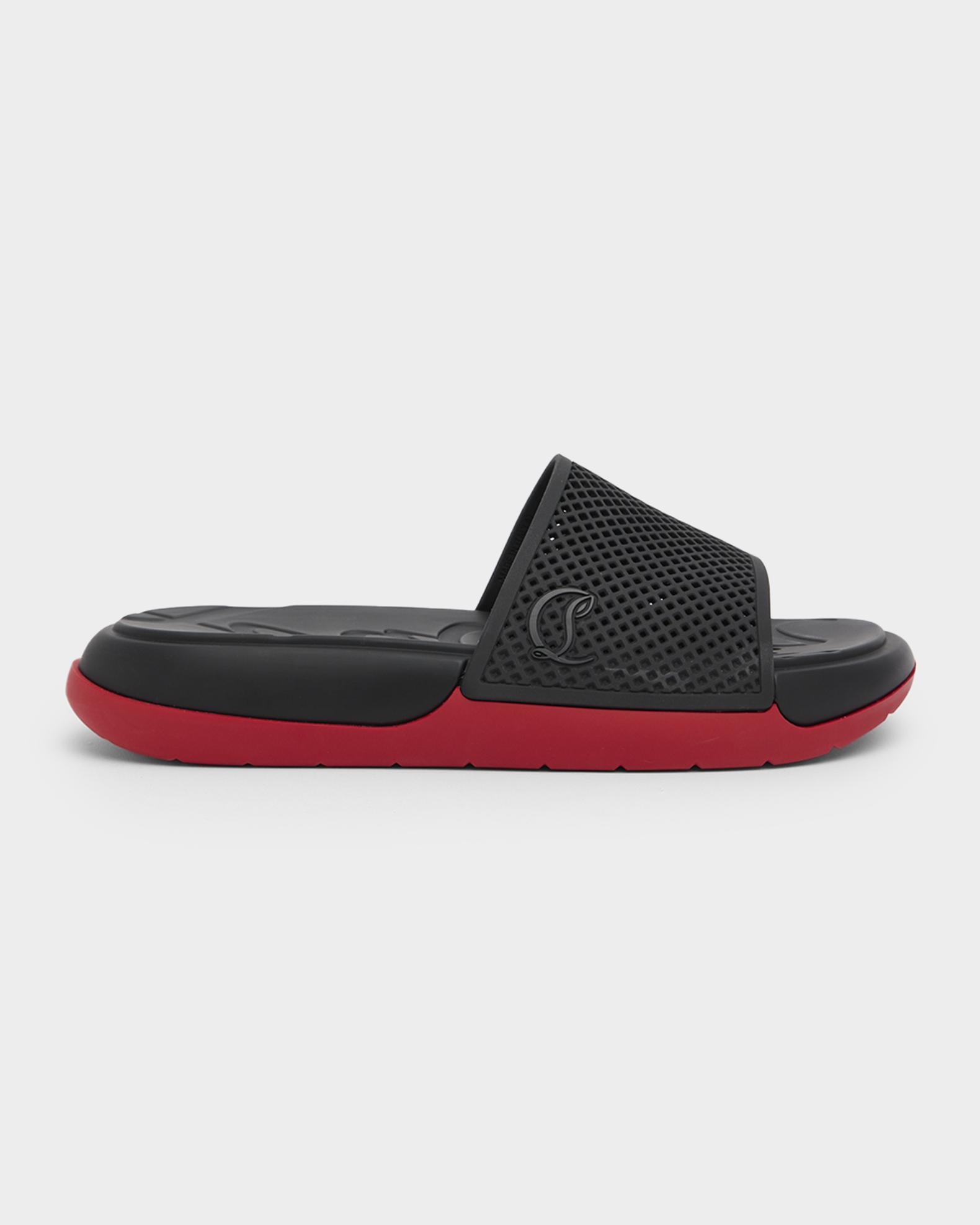 Christian Louboutin Men's Easy Breezy Rubber Slides | Neiman Marcus