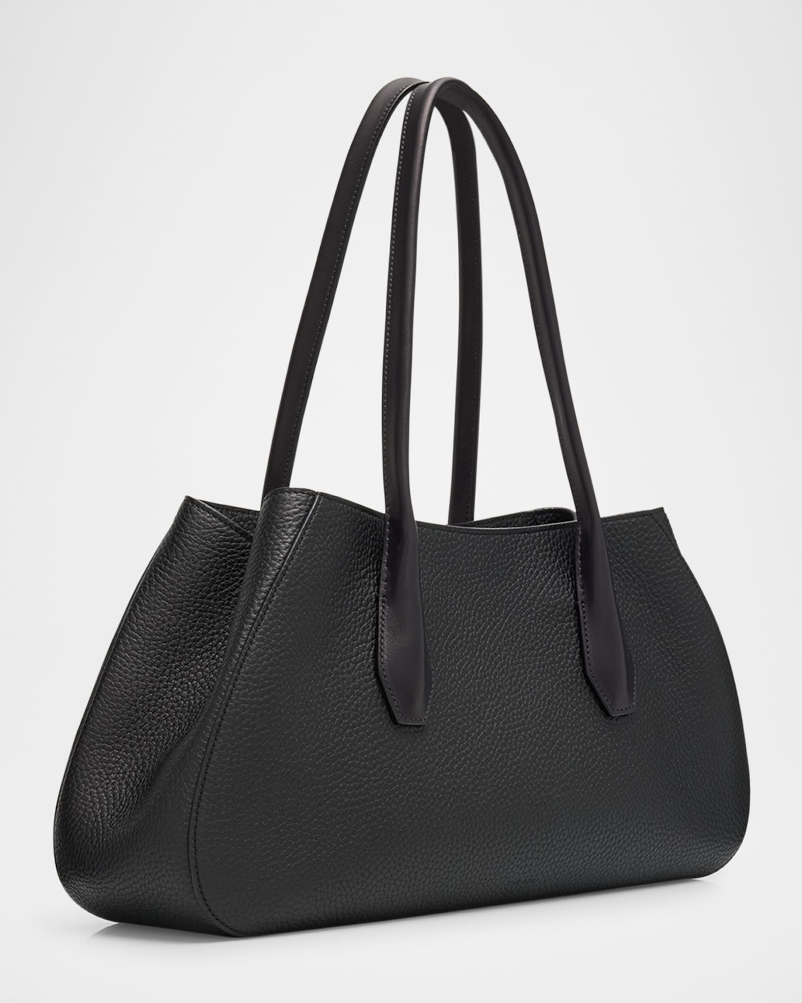 THE ROW Alger Geometric Shoulder Bag in Leather | Neiman Marcus