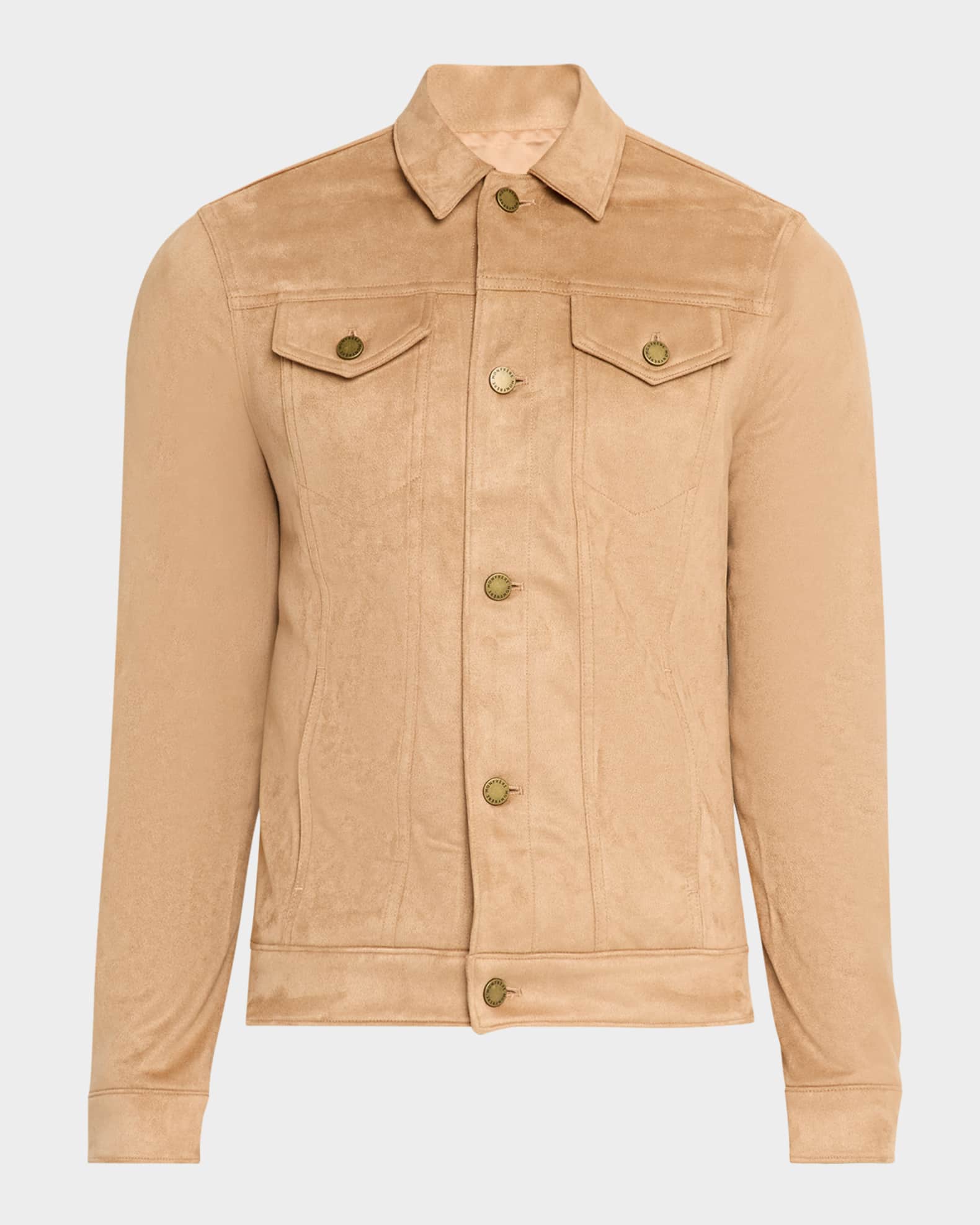 monfrere Men's Dean Faux Suede Shirt Jacket | Neiman Marcus