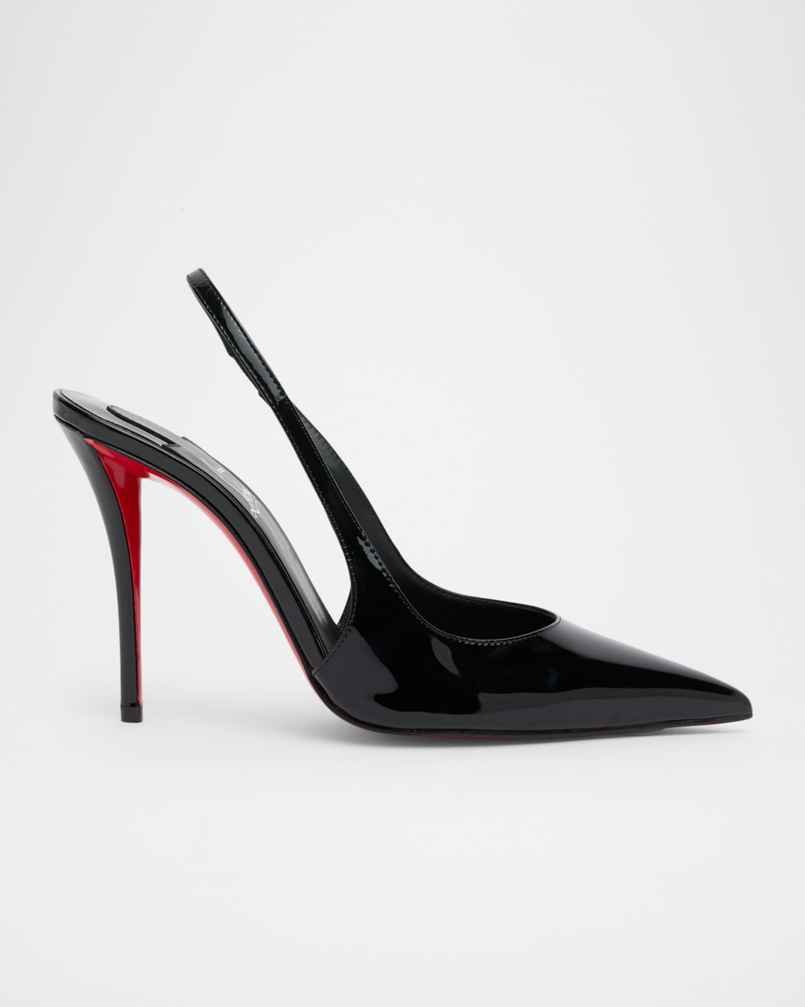 Christian Louboutin 100mm Miss Z Patent Leather Slingback Pumps