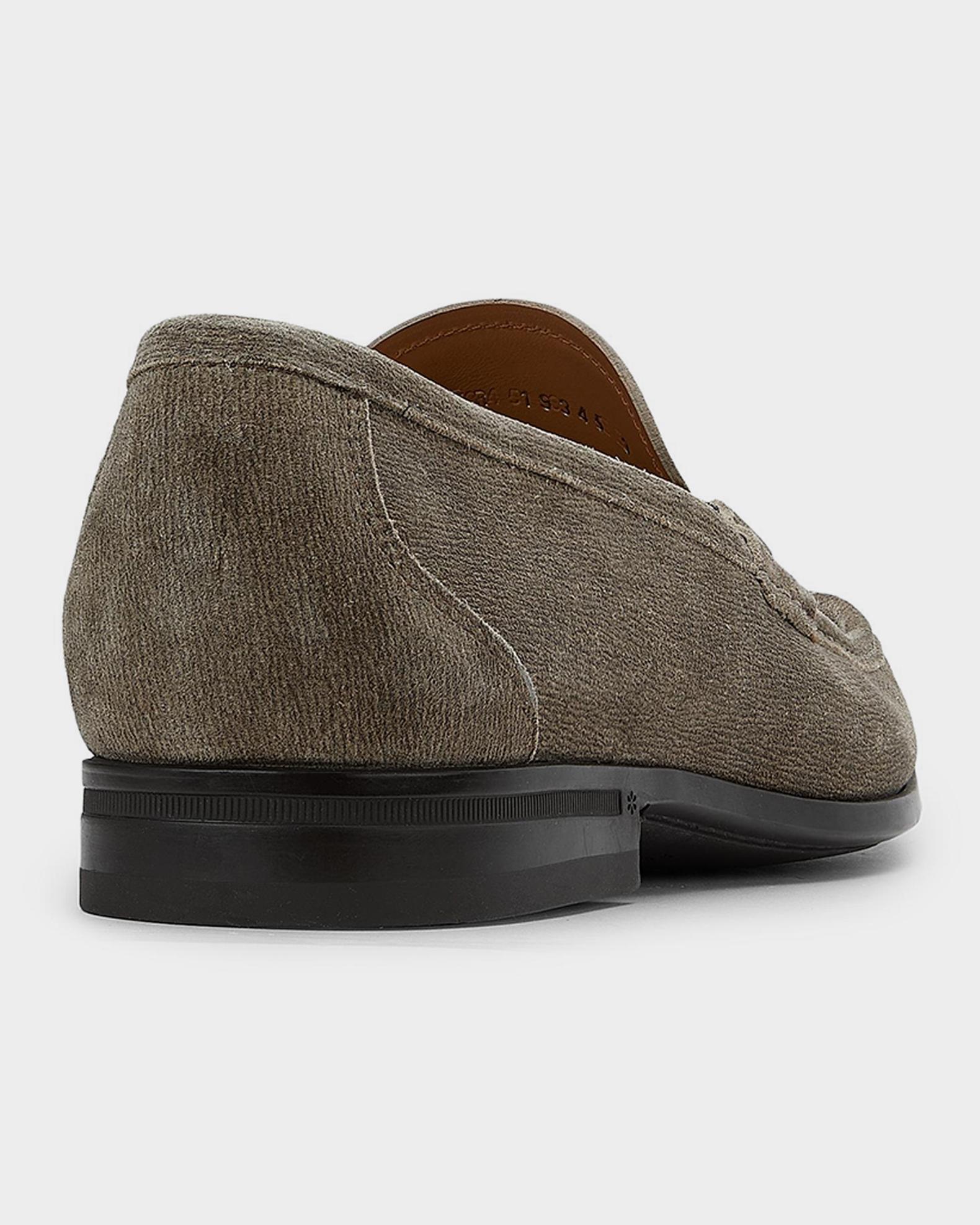 Salvatore Ferragamo Gancini Lug Loafers Men\'s Size 6 EE Grey Suede Italian Made Gancini buckle loafer - Men | Ferragamo main image 3