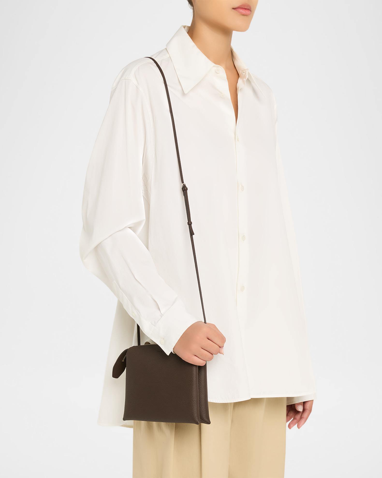 THE ROW Nu Mini Twin Crossbody Bag in Grain Leather | Neiman Marcus