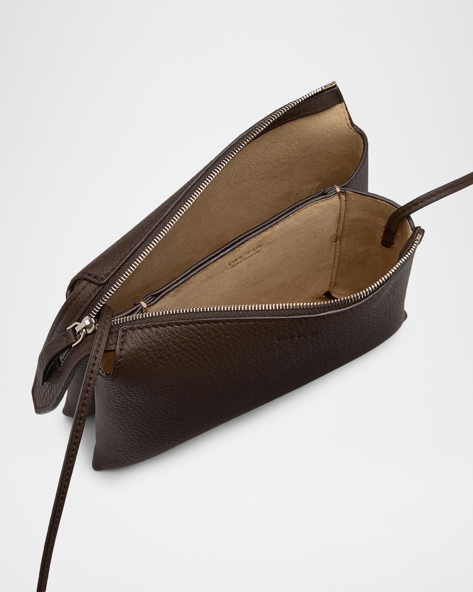THE ROW Nu Mini Twin Crossbody Bag in Grain Leather | Neiman Marcus
