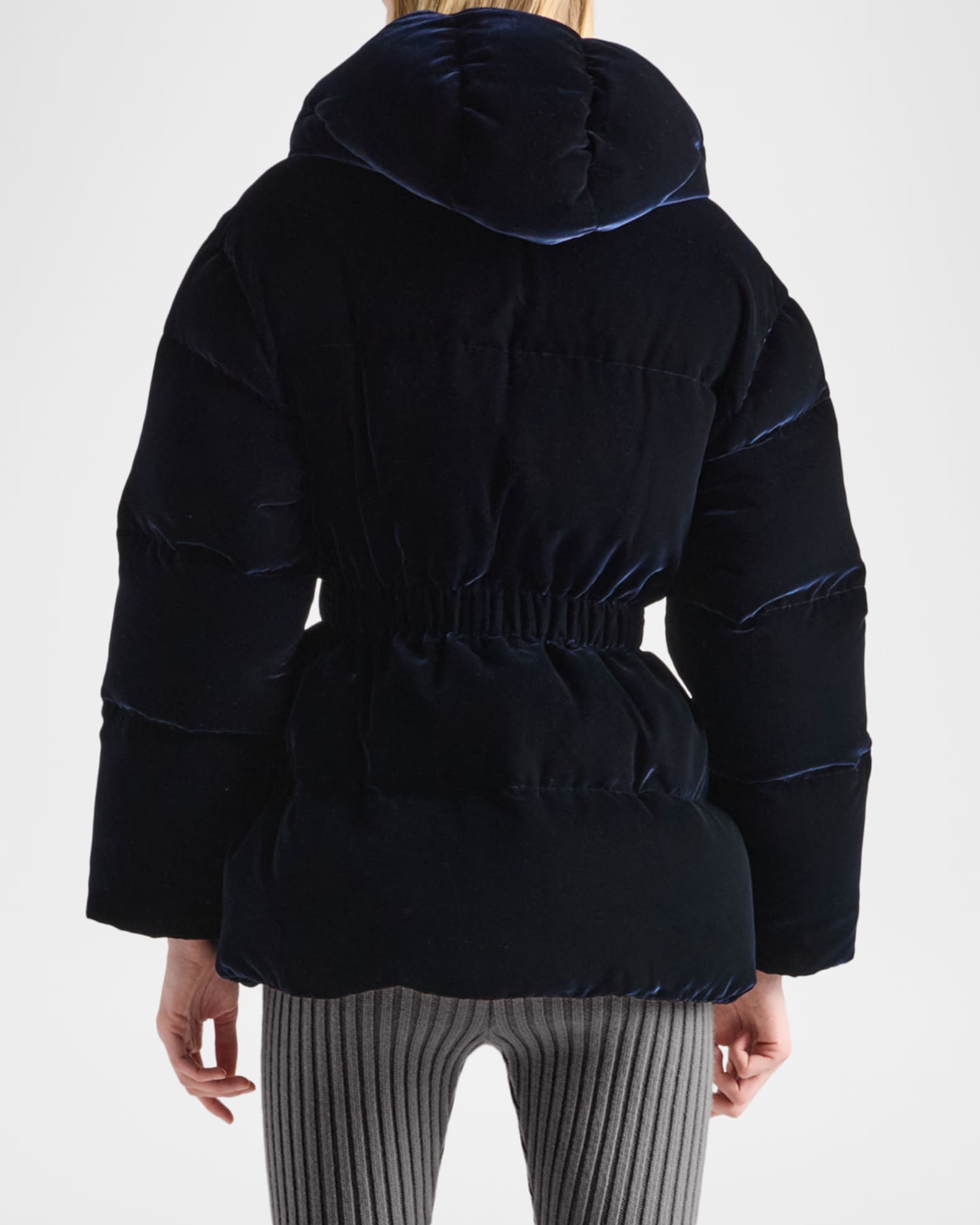 Prada Velvet Down Jacket | Neiman Marcus