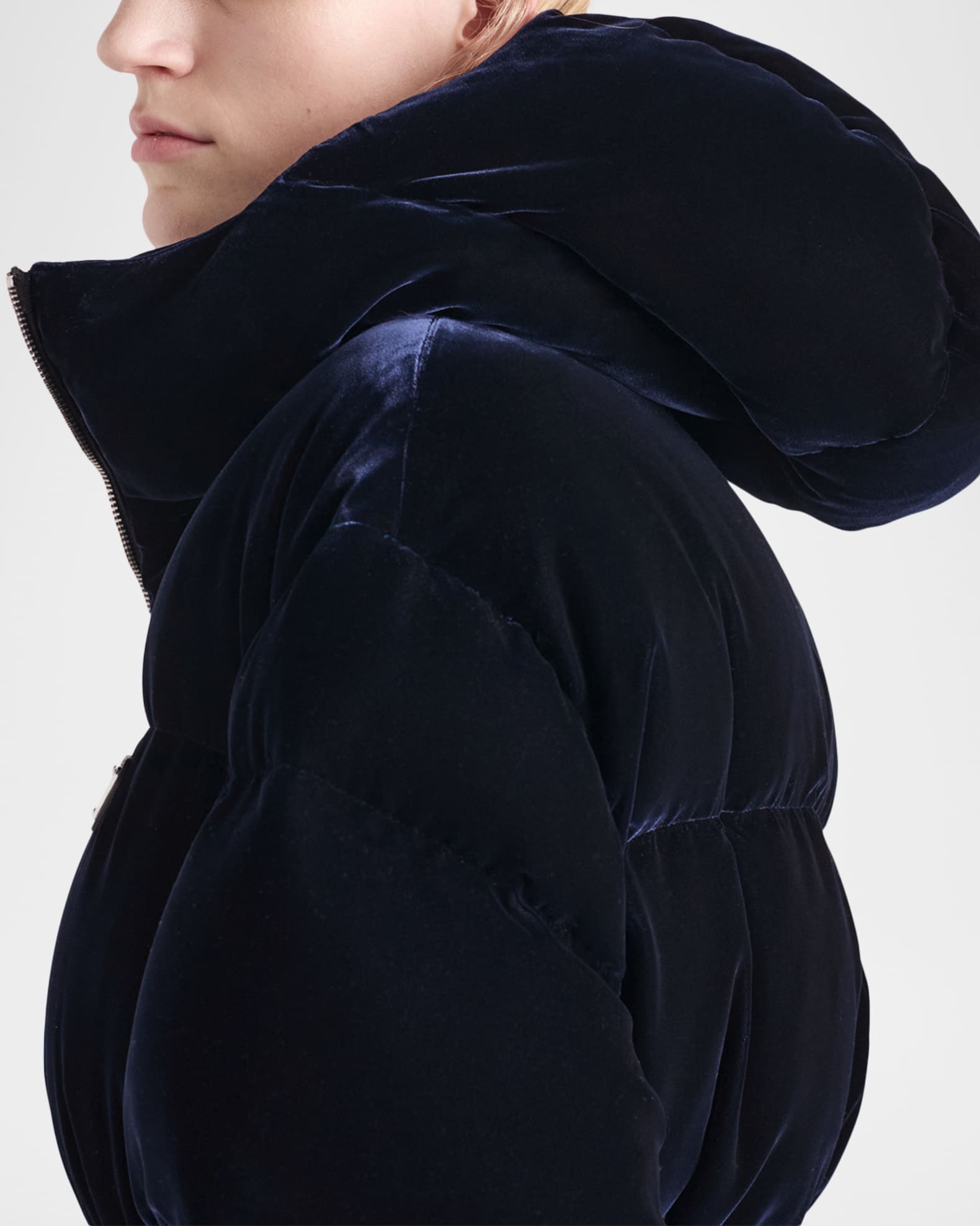 Prada Velvet Down Jacket | Neiman Marcus