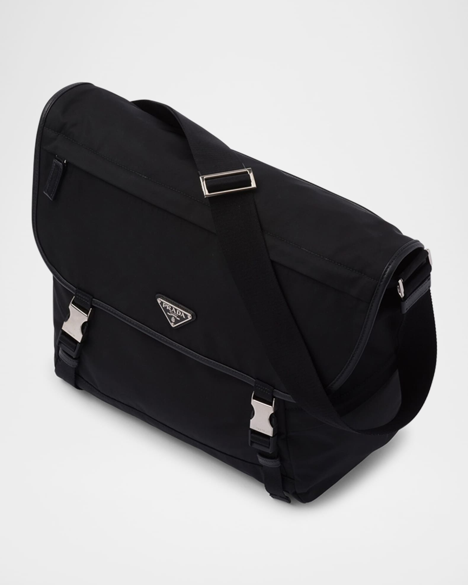 Prada Men's Re-Nylon and Saffiano Leather Shoulder Bag