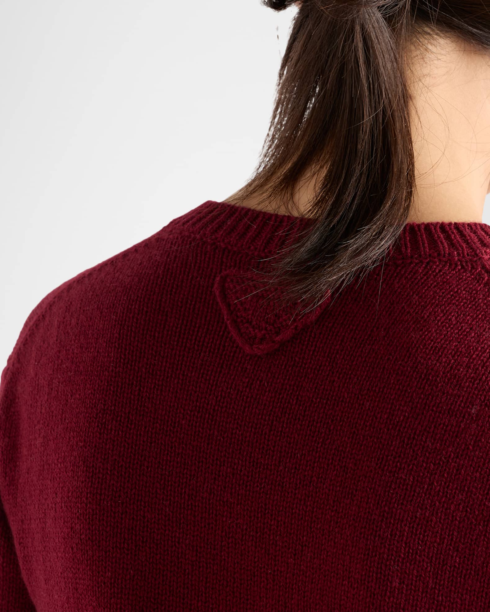 Prada Cashmere Crewneck Cardigan | Neiman Marcus