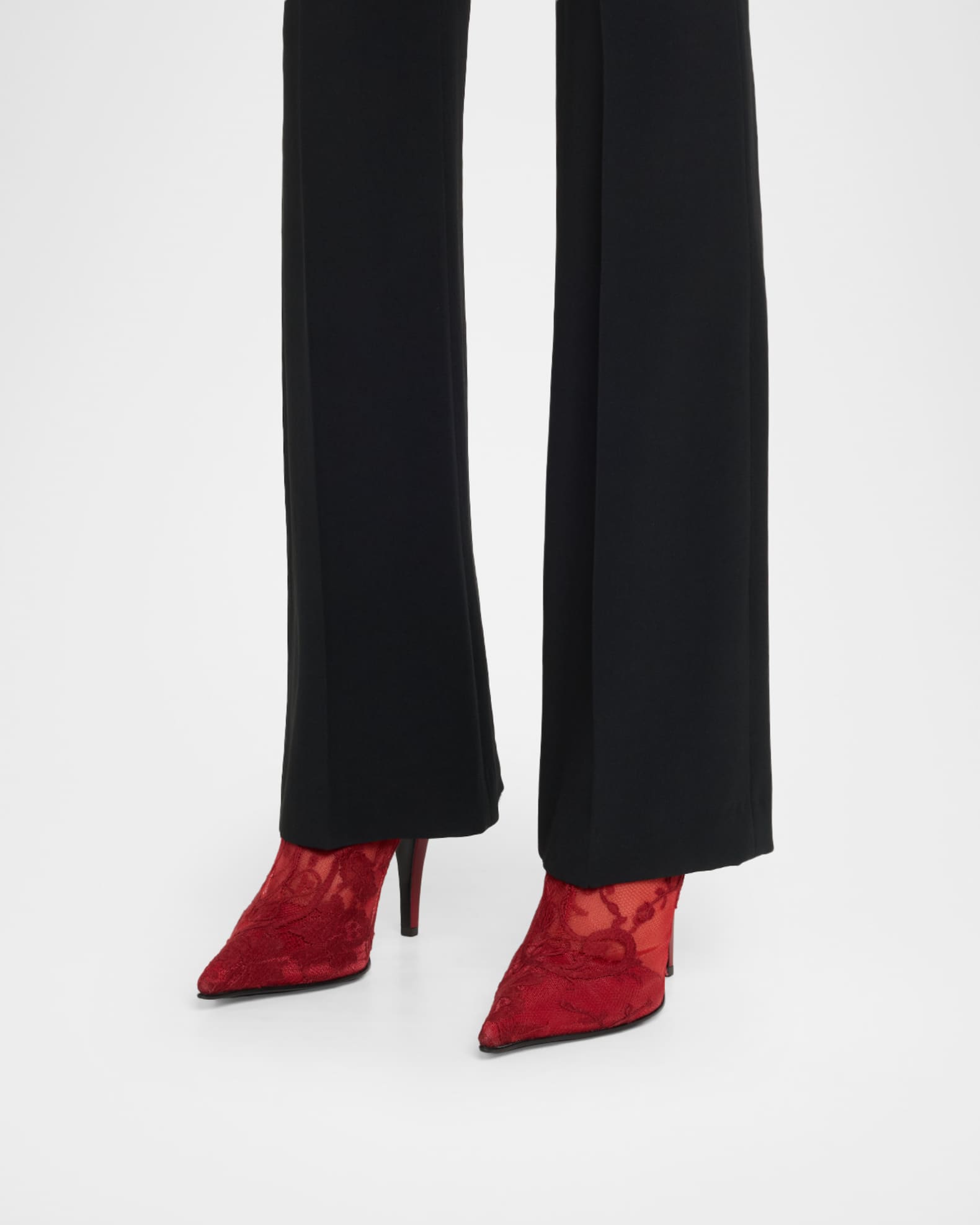 McQueen Heron Lace Ankle Boots | Neiman Marcus