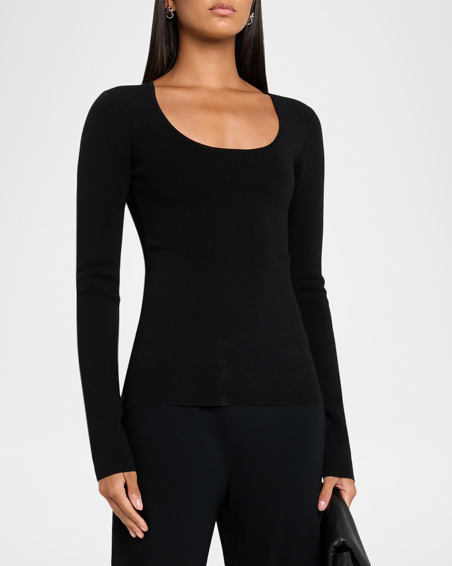 Toteme Compact Knit Top | Neiman Marcus
