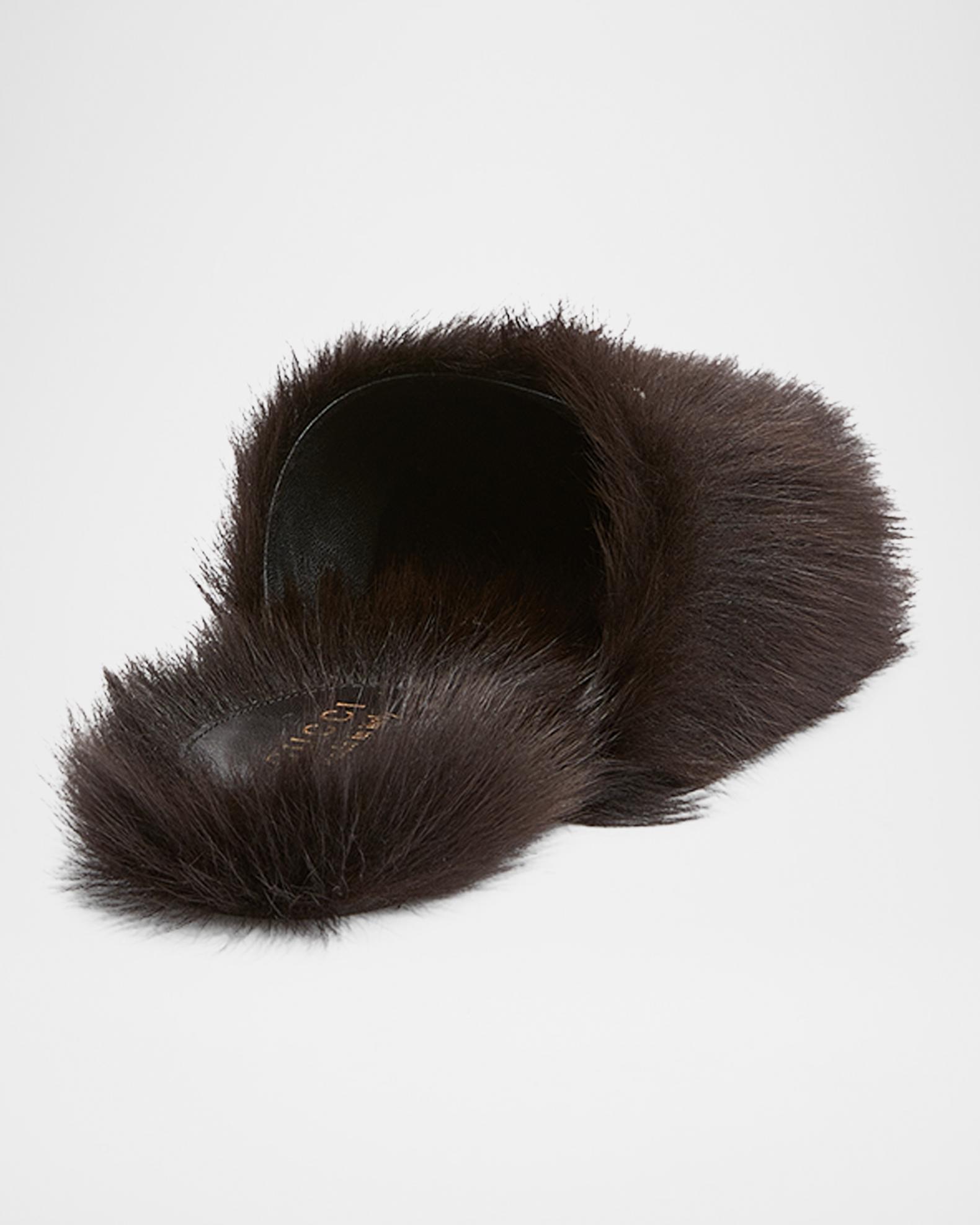 Gucci Annette Shearling Horsebit Mules | Neiman Marcus