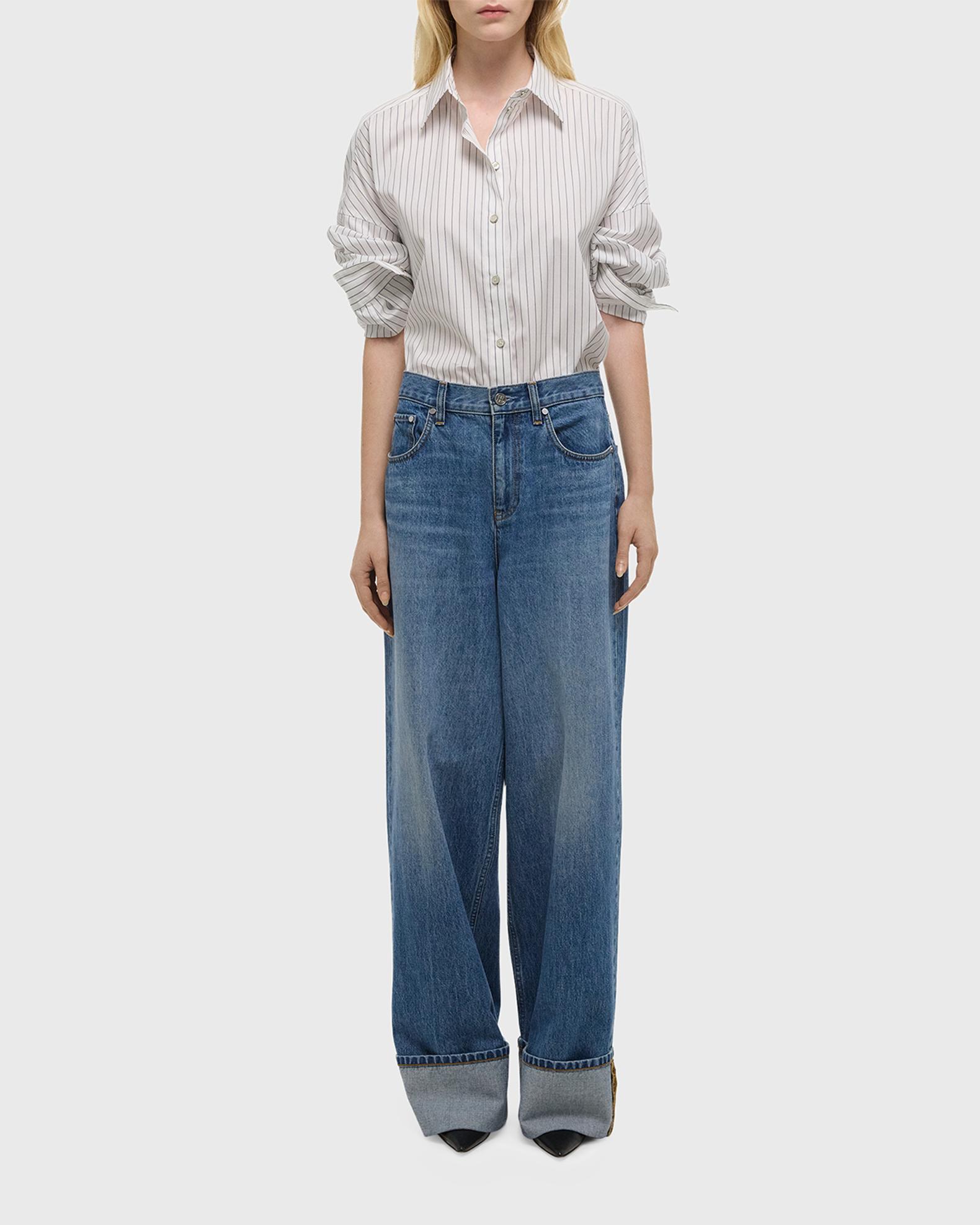 Helmut Lang Low-Rise Drop Jeans | Neiman Marcus