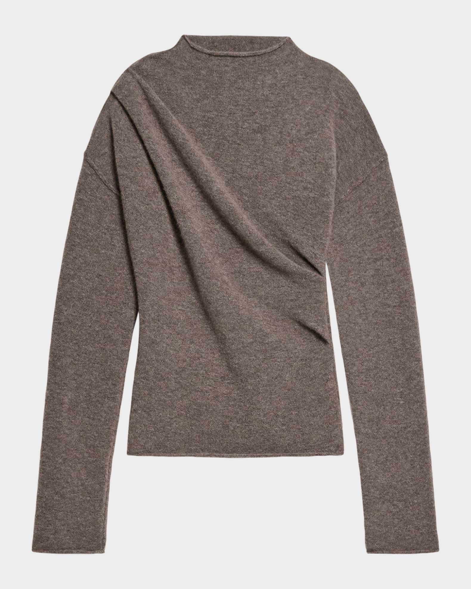 Helmut Lang Slouchy Crewneck Twist Sweater | Neiman Marcus