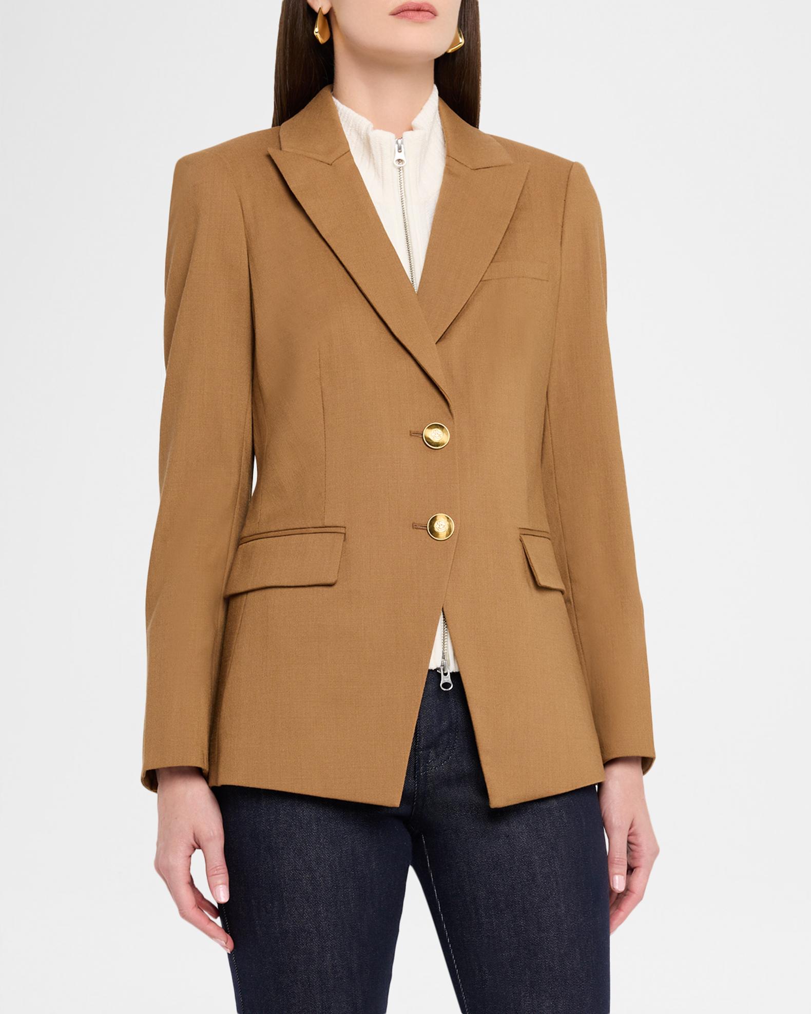 Giacca Blazer Veronica Beard Fucsia – Misto Lino, Doppiopetto, Maniche 3/4 – Taglia 4 - Foto 2