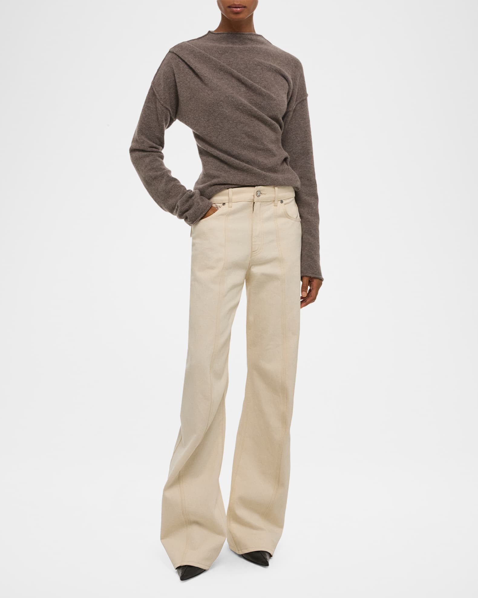 Helmut Lang Wide-Leg Ski Jeans | Neiman Marcus