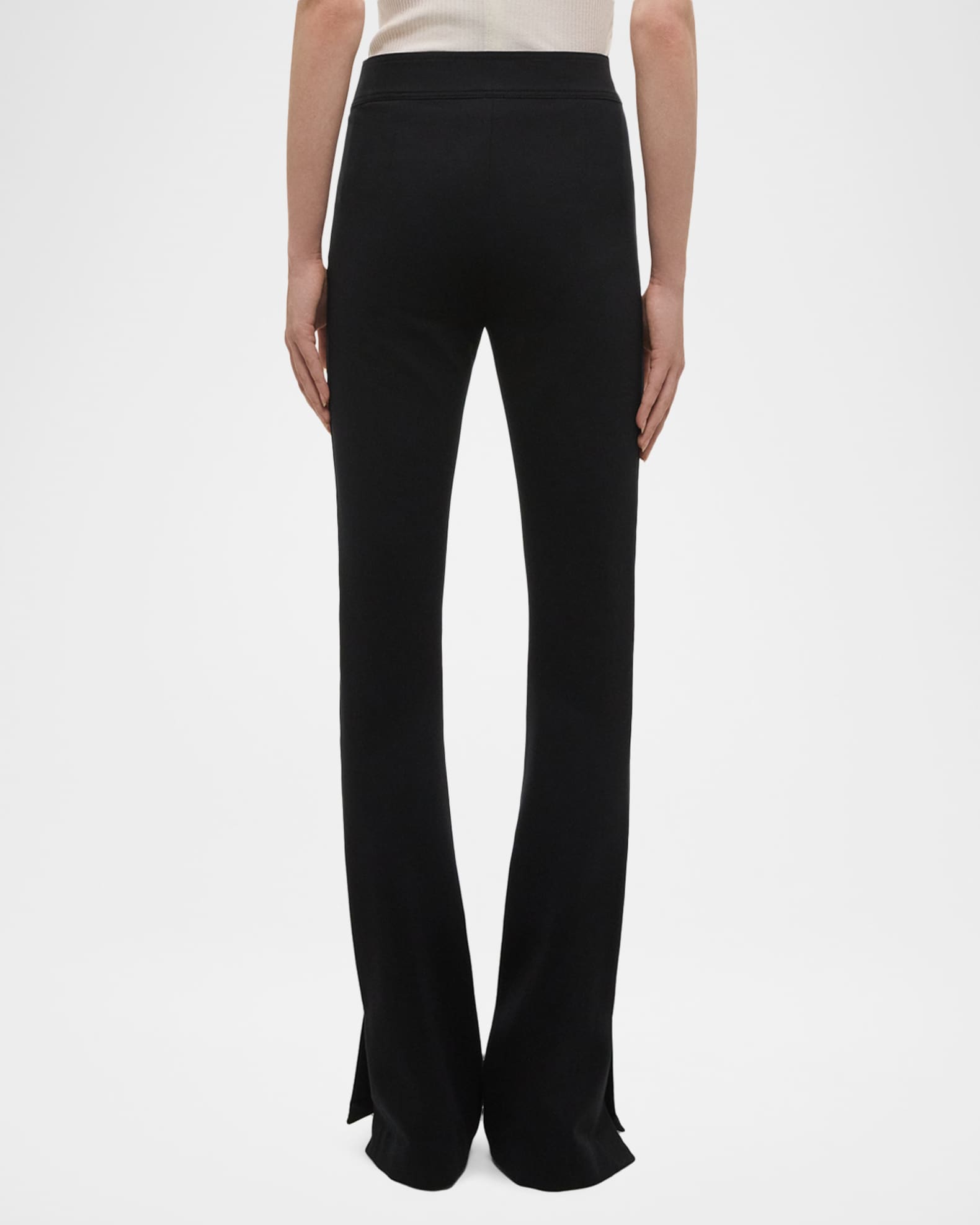 Helmut Lang Slim Ponte Bootcut Pants | Neiman Marcus