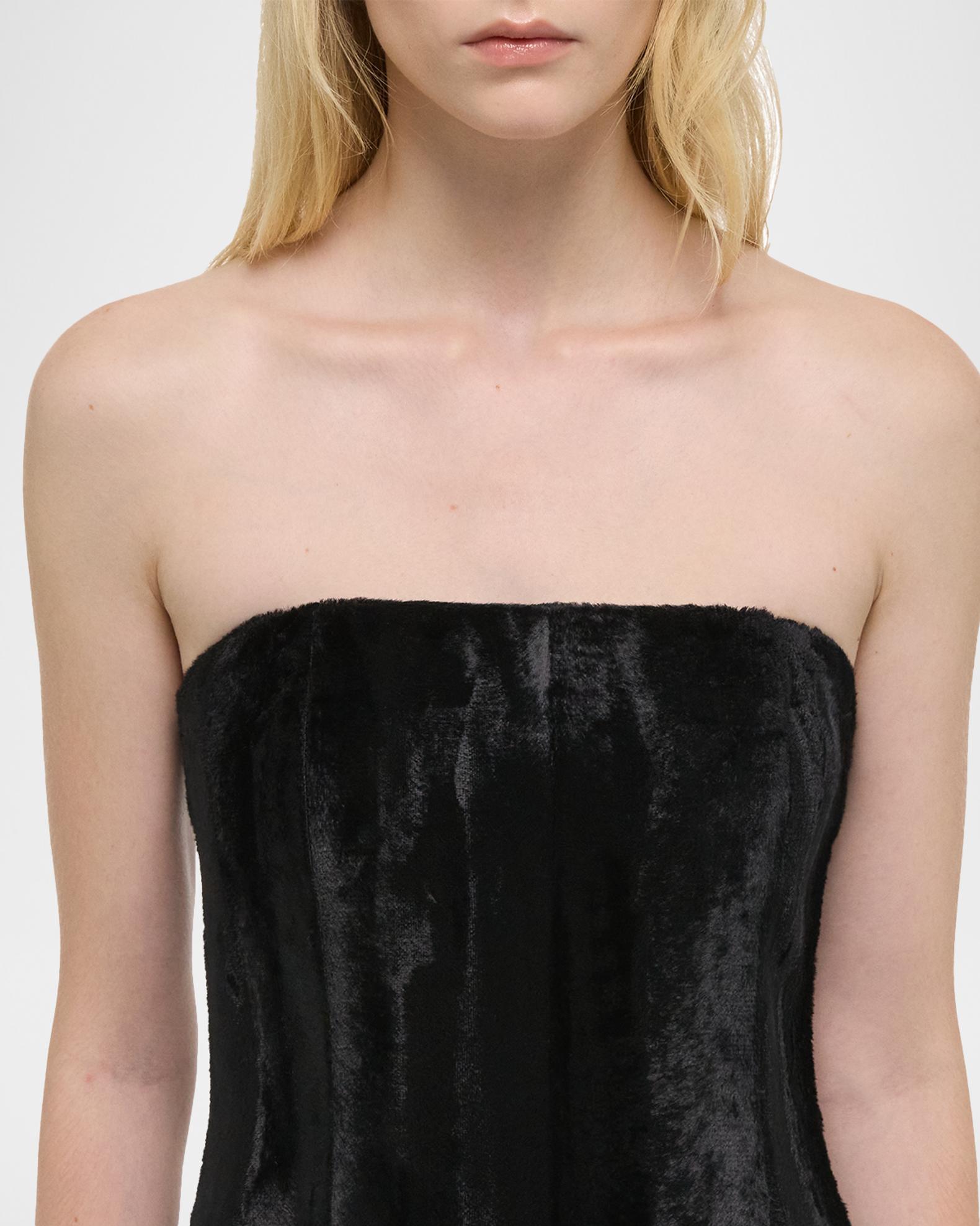 Helmut Lang Sleeveless Faux Pony Midi Dress | Neiman Marcus