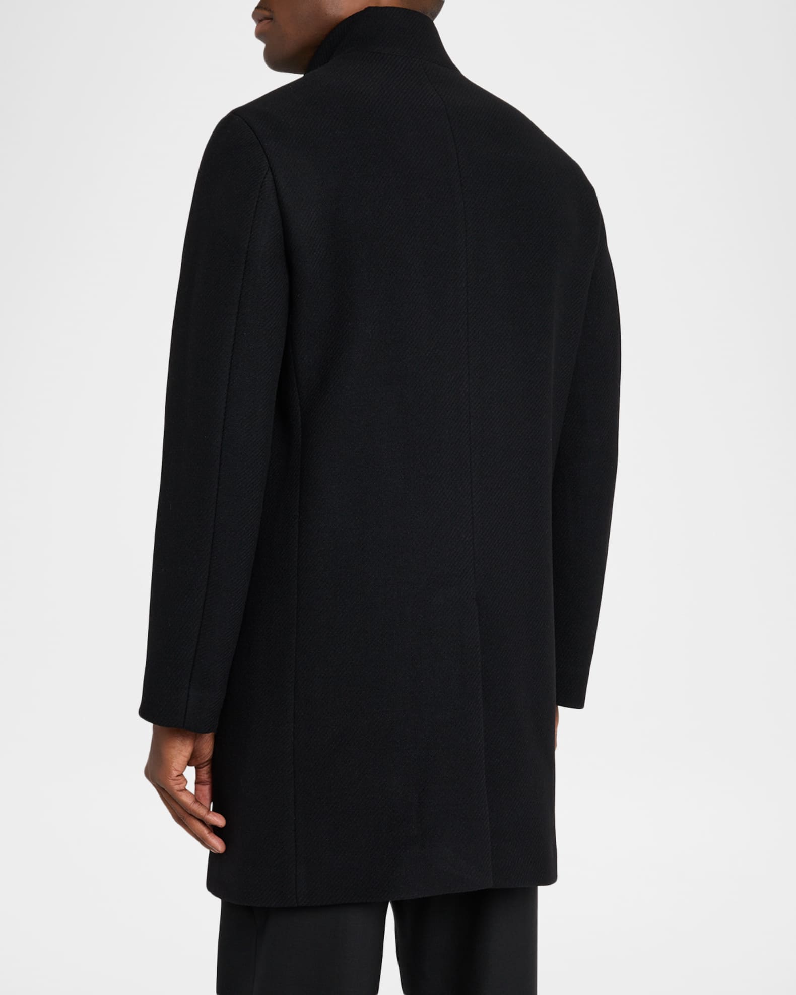 Theory ブラック コート Wool Melton Belvin セオリー TH_P0971404_A08_L0?$TH-pdp-