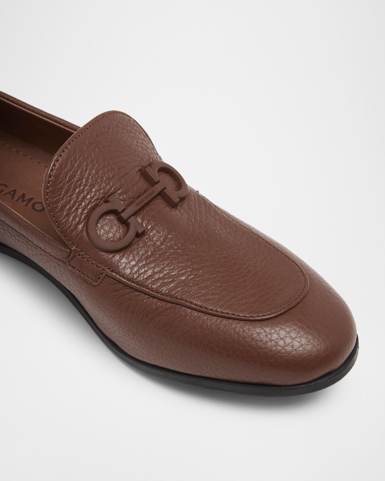 Salvatore Ferragamo Stuart 3 Brown Leather Size 10 US New Gancini ornament driver - Men | Ferragamo main image 2