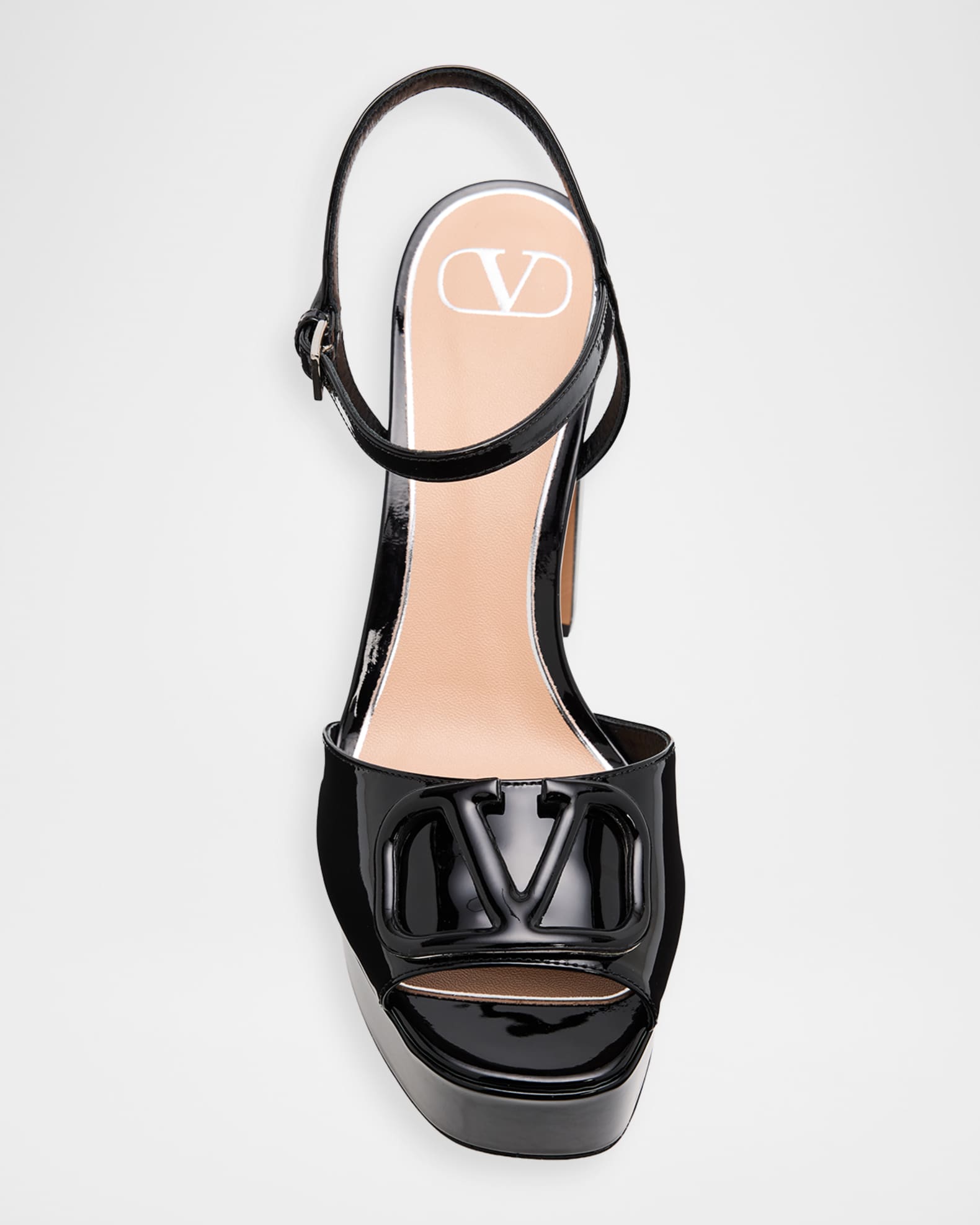 Valentino Garavani 115mm VLogo Signature Patent Leather Platform