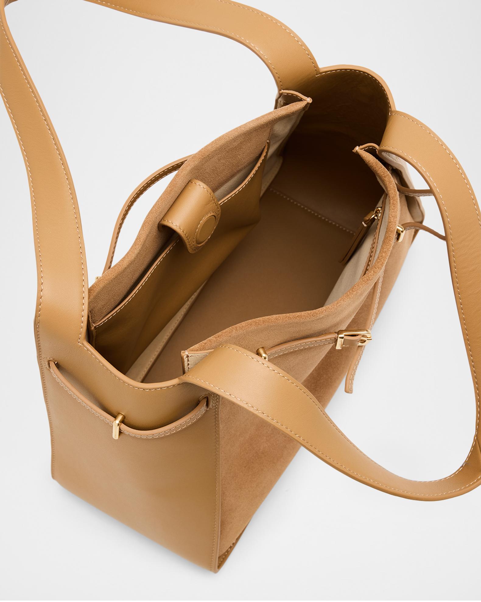 SIMKHAI Cleo Belted Suede Shoulder Bag | Neiman Marcus