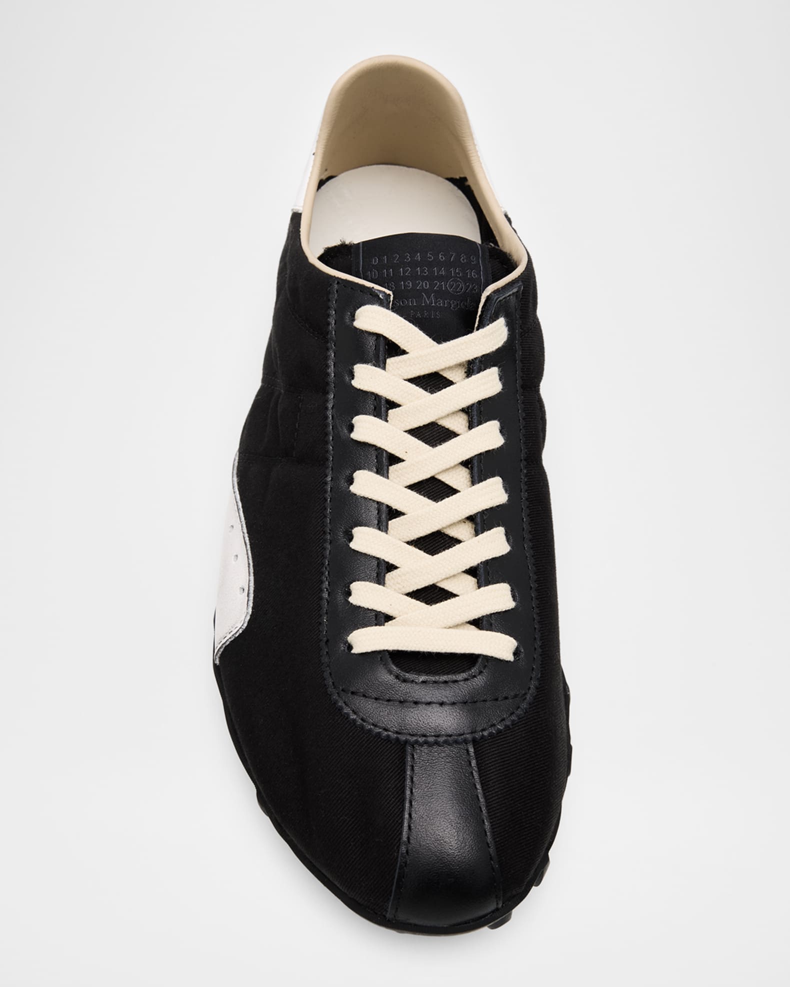 Maison Margiela Sprinters Canvas and Leather Low-Top Sneakers