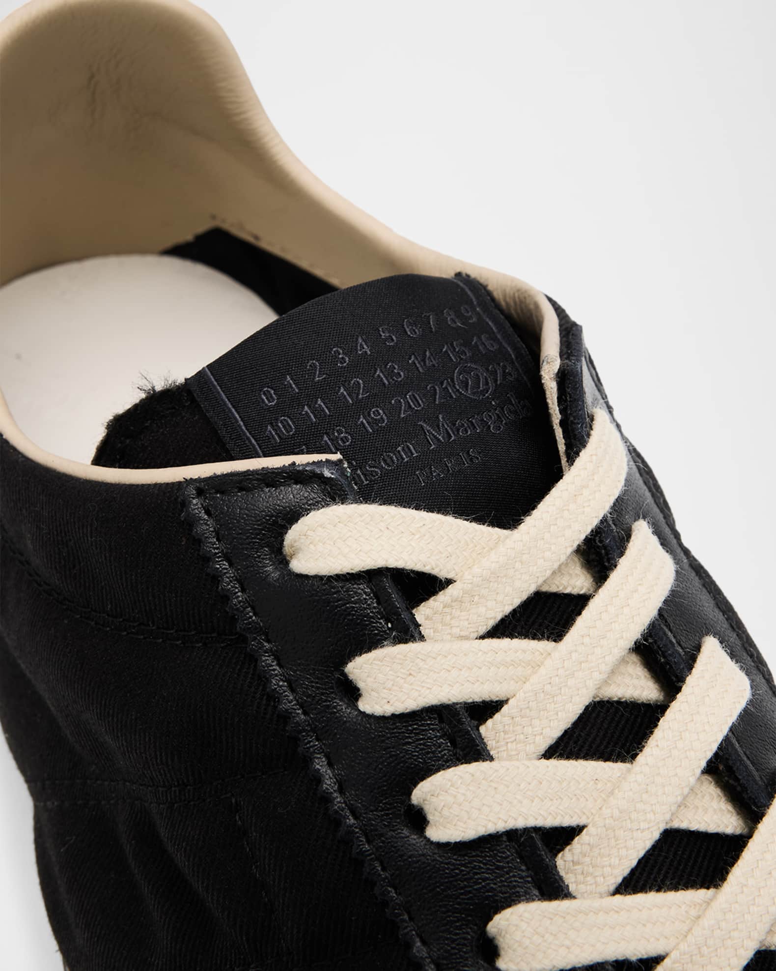 Maison Margiela Sprinters Canvas and Leather Low-Top Sneakers