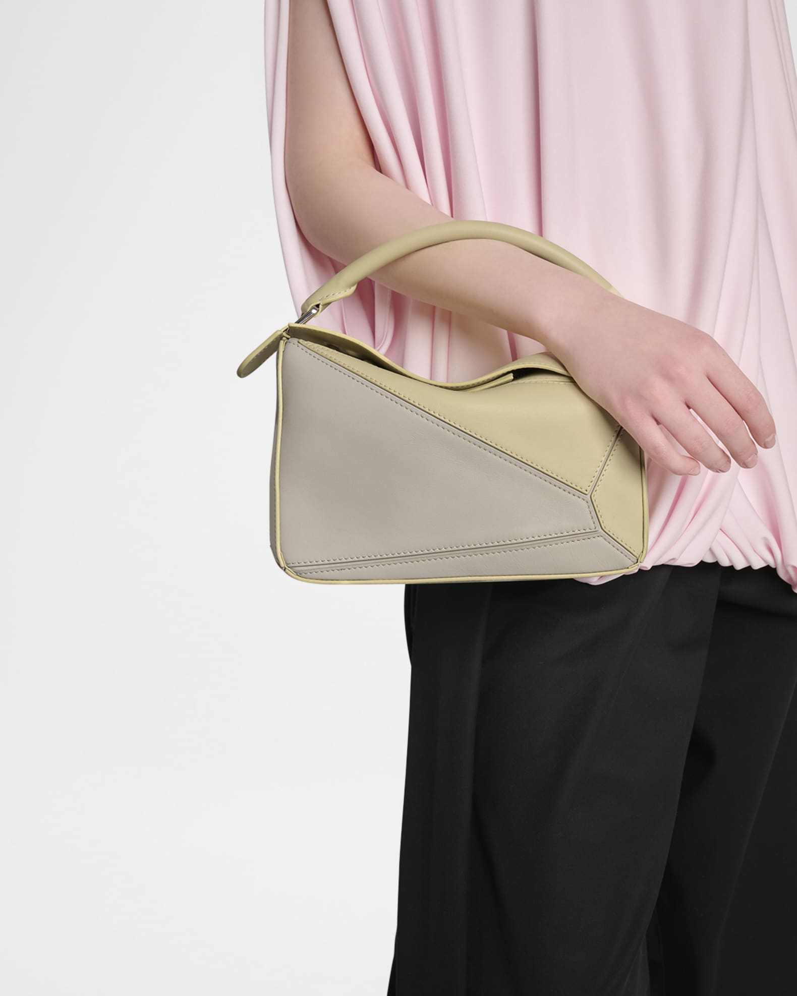 Loewe x Albers Puzzle Square Shoulder Bag in Leather | Neiman Marcus