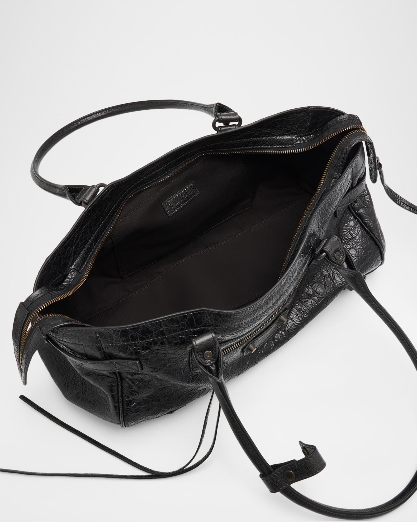 Balenciaga Le City East-West Shoulder Bag in Leather | Neiman Marcus