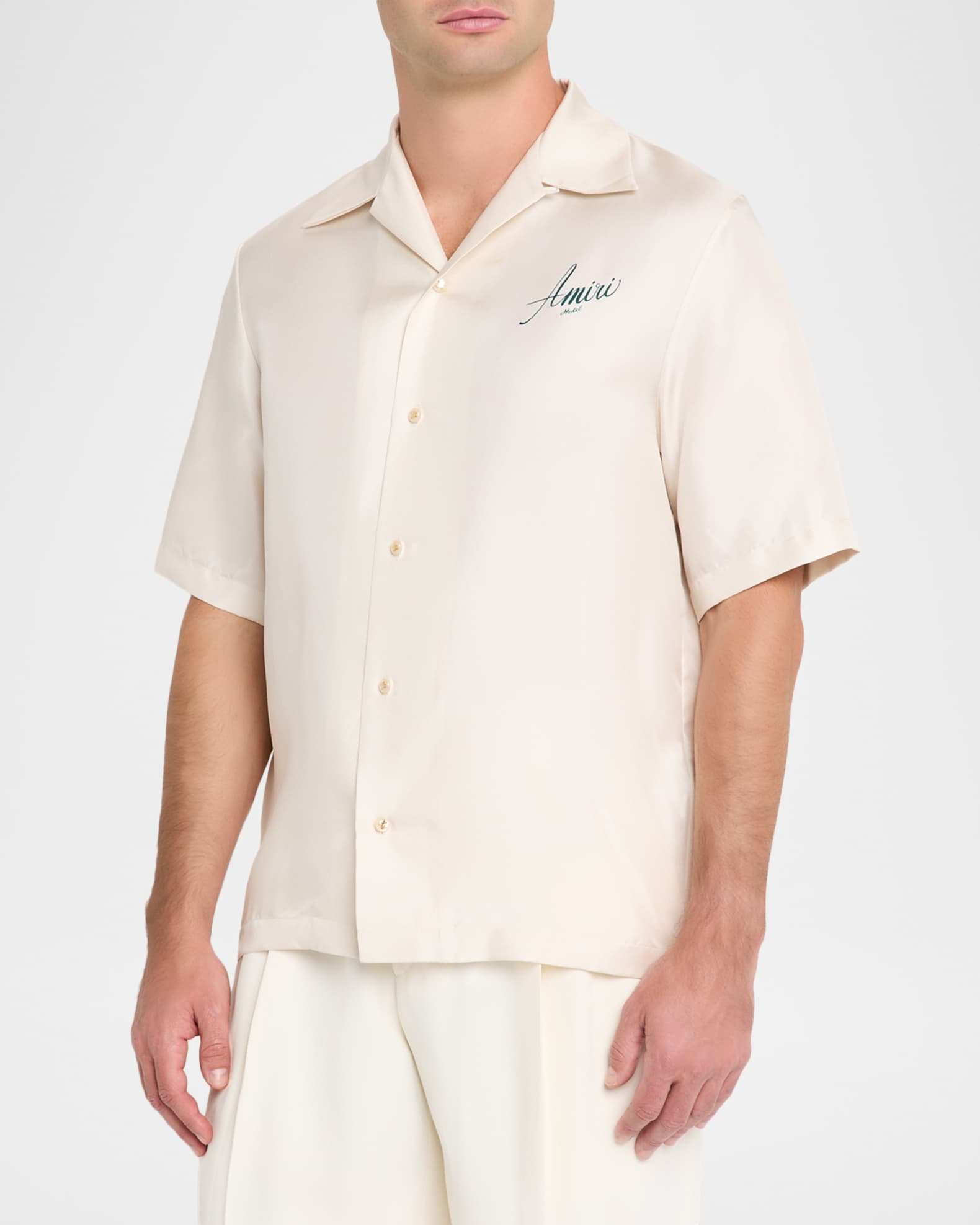 AMIRI シルクシャツ AMIRI バンダナプリント シルクシャツ | ブルー | FARFETCH JP