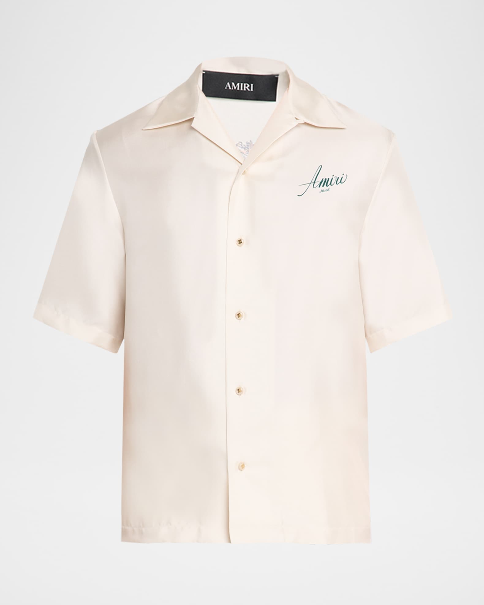 Amiri Men's Silk Amiri Hotel Camp Shirt | Neiman Marcus