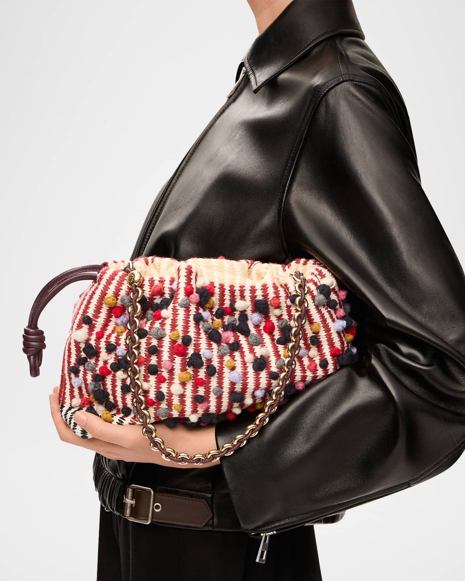 x Albers Flamenco Medium Crossbody Bag in Cotton Jacquard