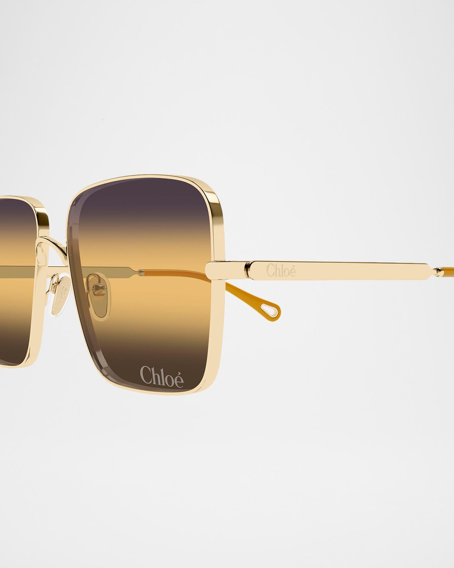 Chloe Aly 53mm Metal Square Sunglasses | Neiman Marcus