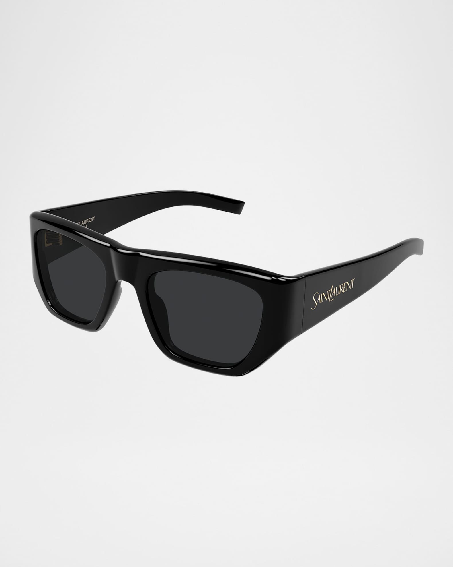 Saint Laurent Vintage Logo 61mm Acetate Square Sunglasses | Neiman