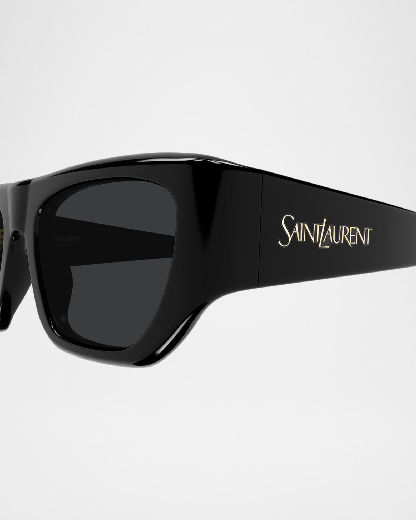 サンローラン Saint Laurent Vintage Logo 61mm Acetate Square Sunglasses | Neiman