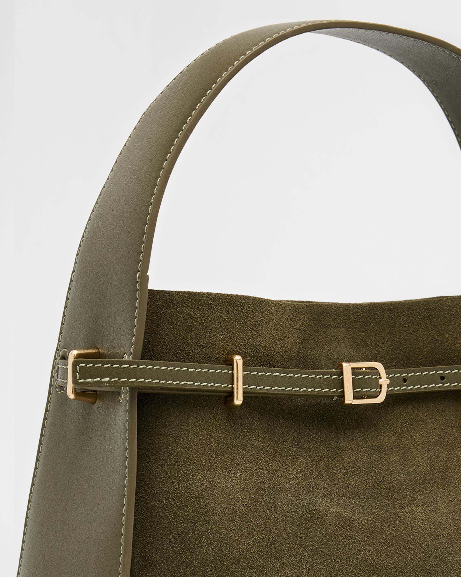 SIMKHAI Cleo Small Suede Top-Handle Bag | Neiman Marcus