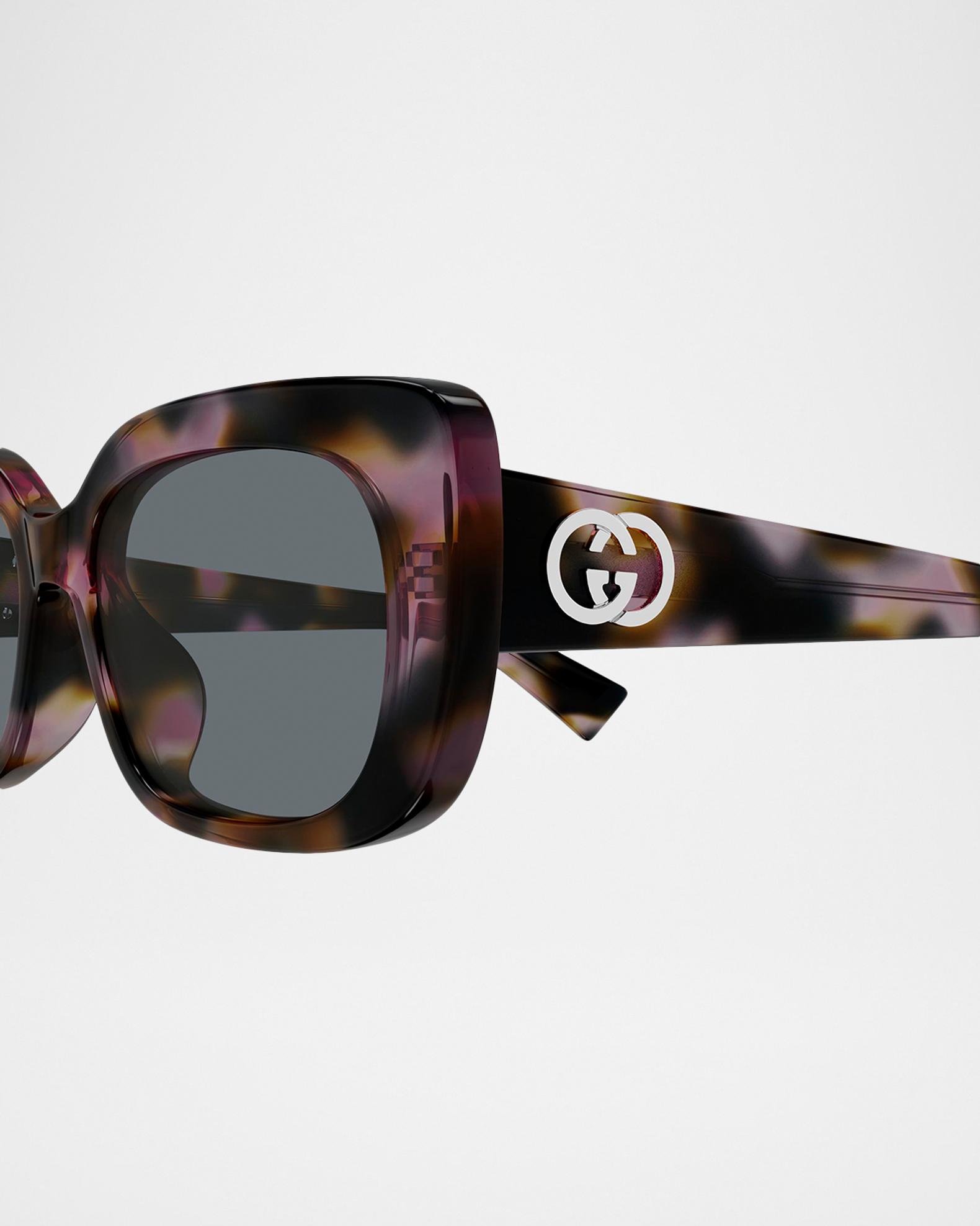 Gucci Tortoiseshell Square Sunglasses with Gold GG Accent GUCCI Oversized Square Sunglasses Tortoise Acetate with Gold  main image 3