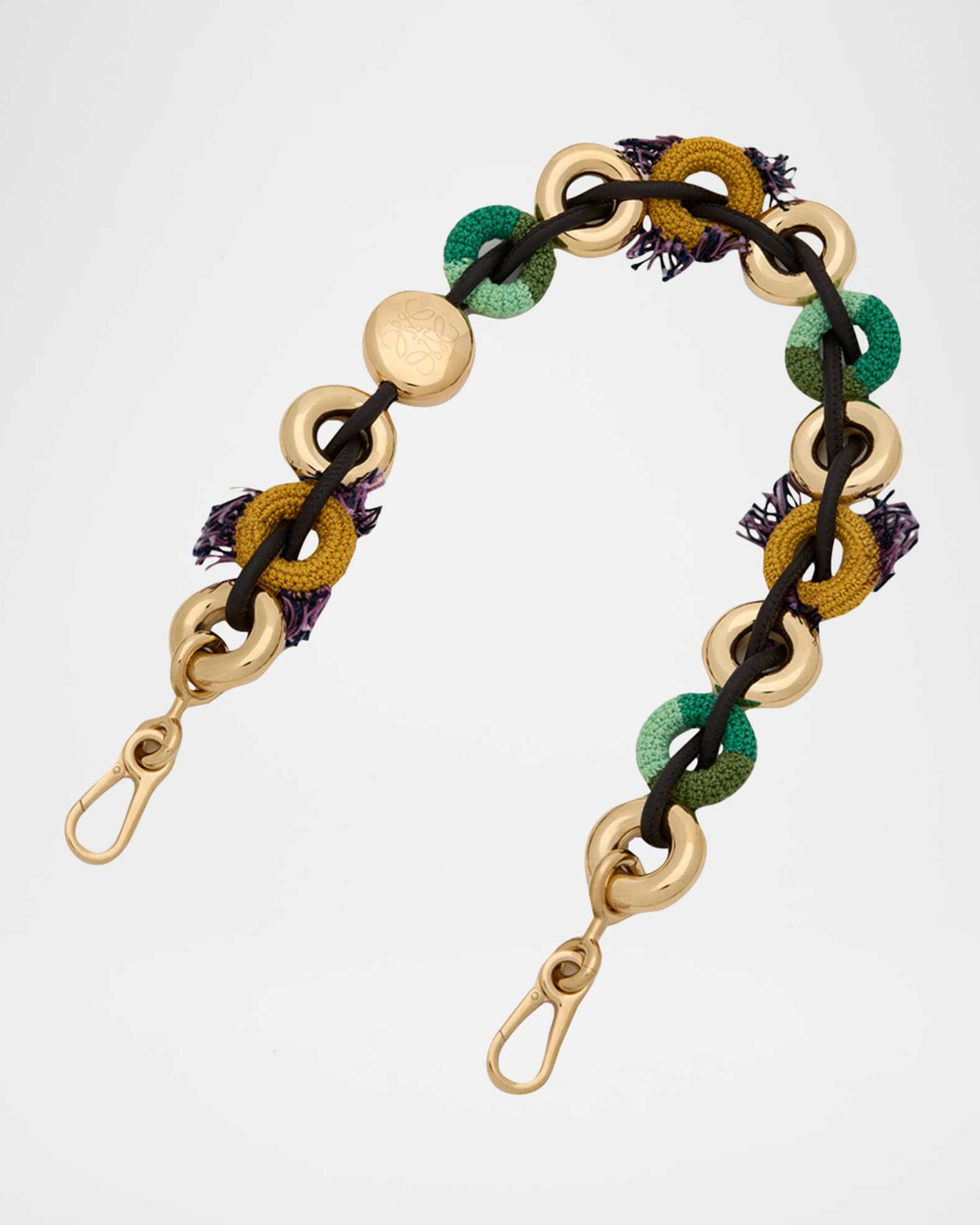 Loewe Crochet Donut Chain Shoulder Strap | Neiman Marcus