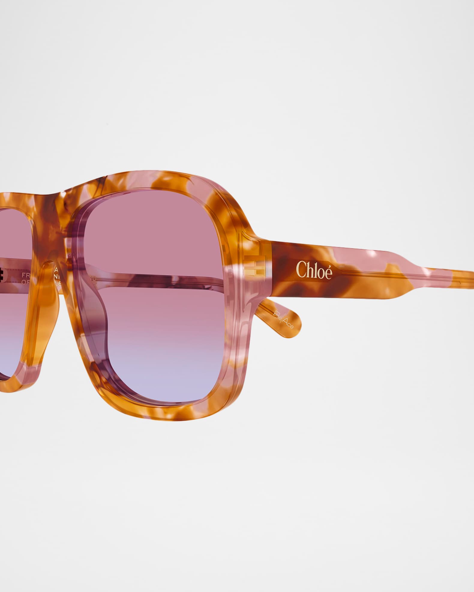 Chloe Gayia 58mm Acetate Semi-Shield Sunglasses | Neiman Marcus