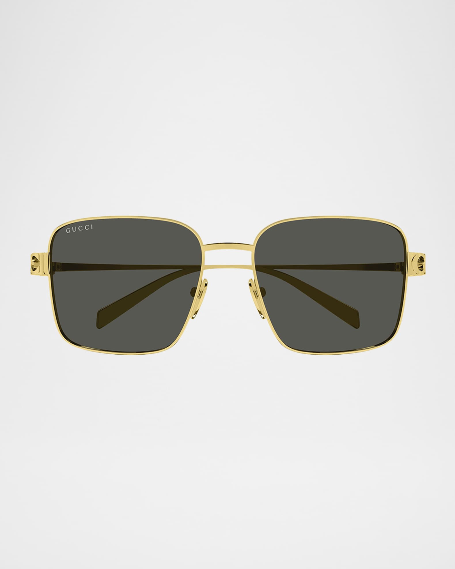 Gucci Block Bending 54mm Square Metal Sunglasses | Neiman Marcus