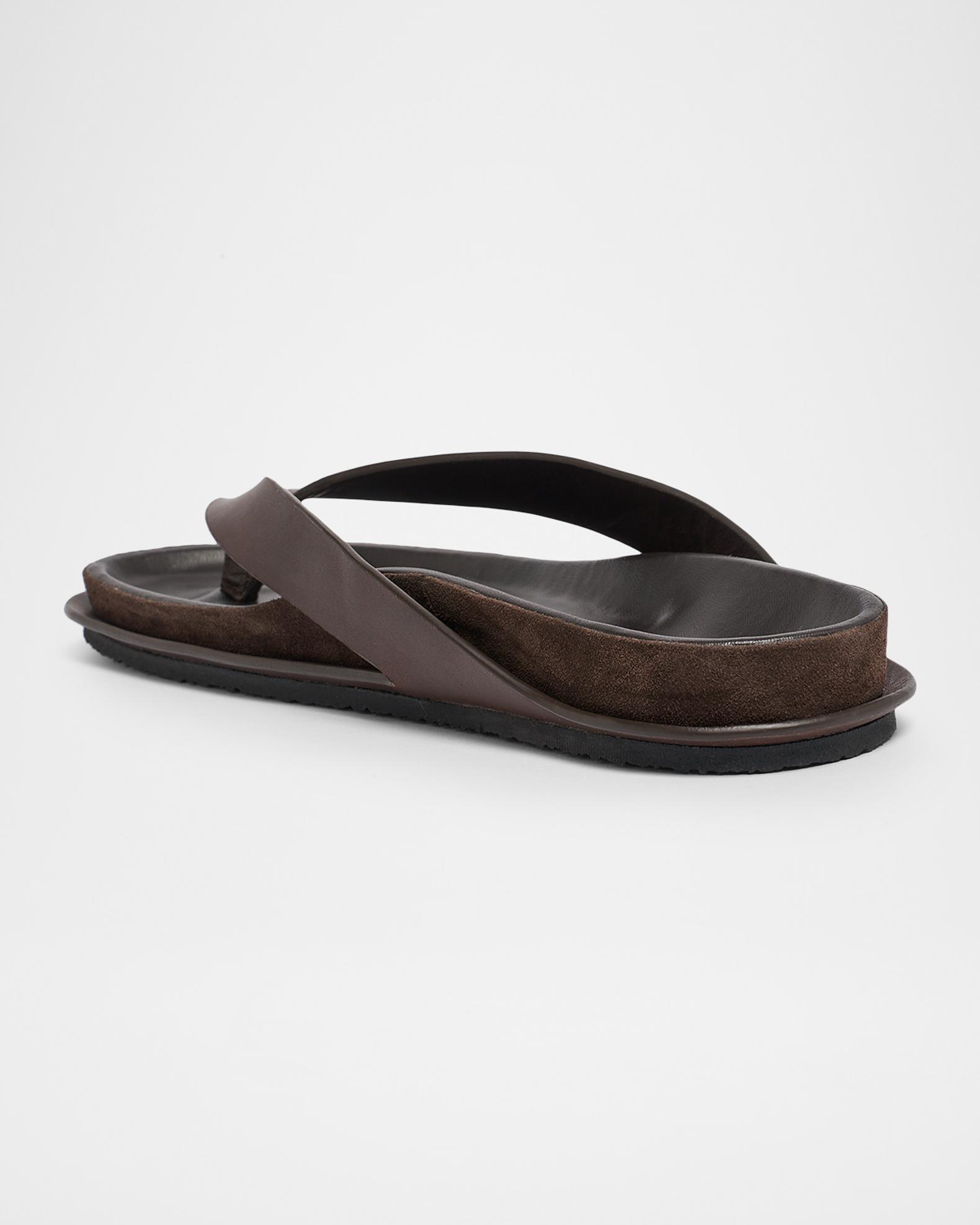 SAS ESCAPE Mens 11M Flip Flops Black Leather Suede Thong Sandals 1.5”Heels EUC Jacquemus Men main image 3