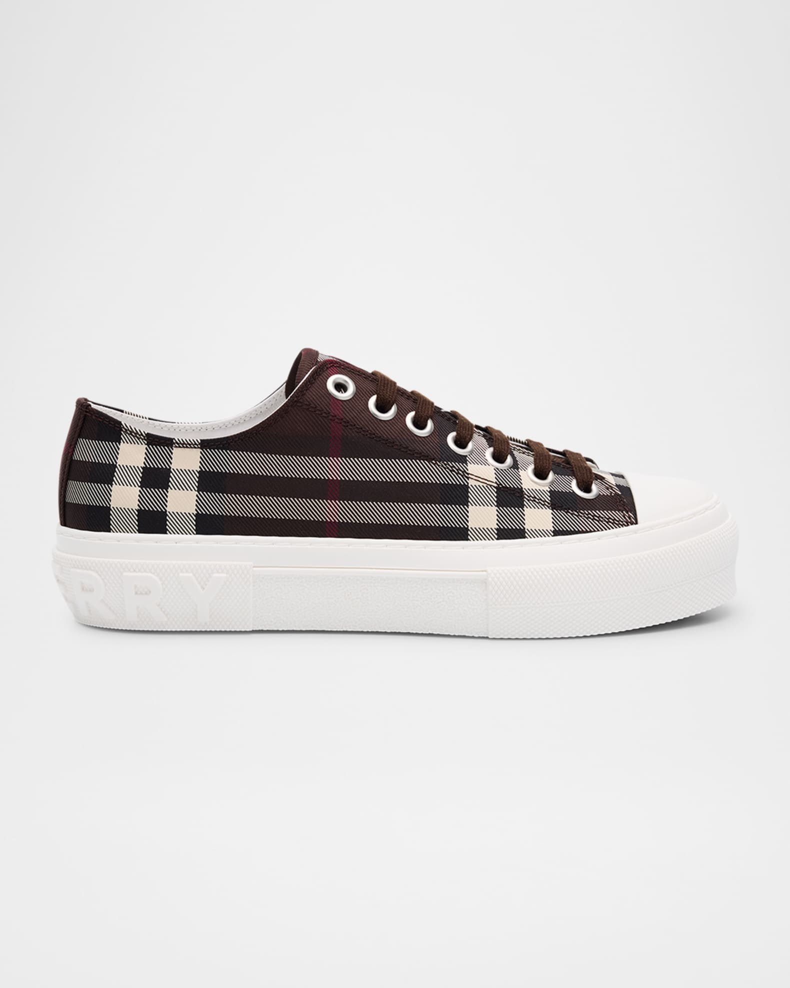 Burberry Men's Check Low-Top Sneakers | Neiman Marcus