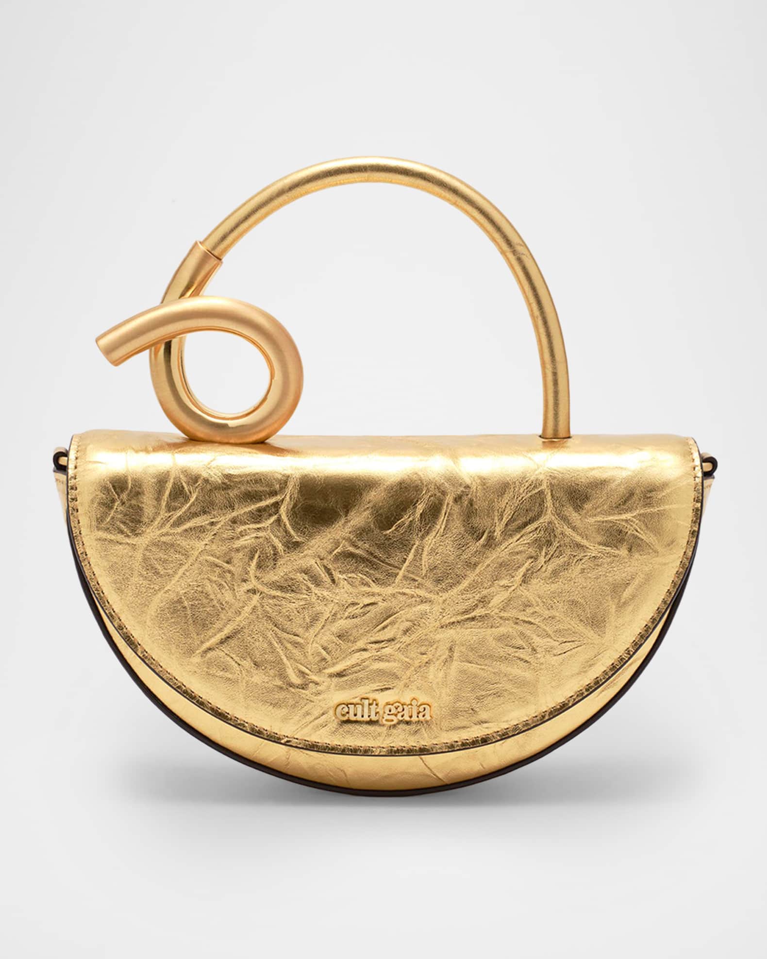 アクセサリー Kumari Cult Gaia Azariah Nano Sculptural Metallic Leather Crossbody Bag