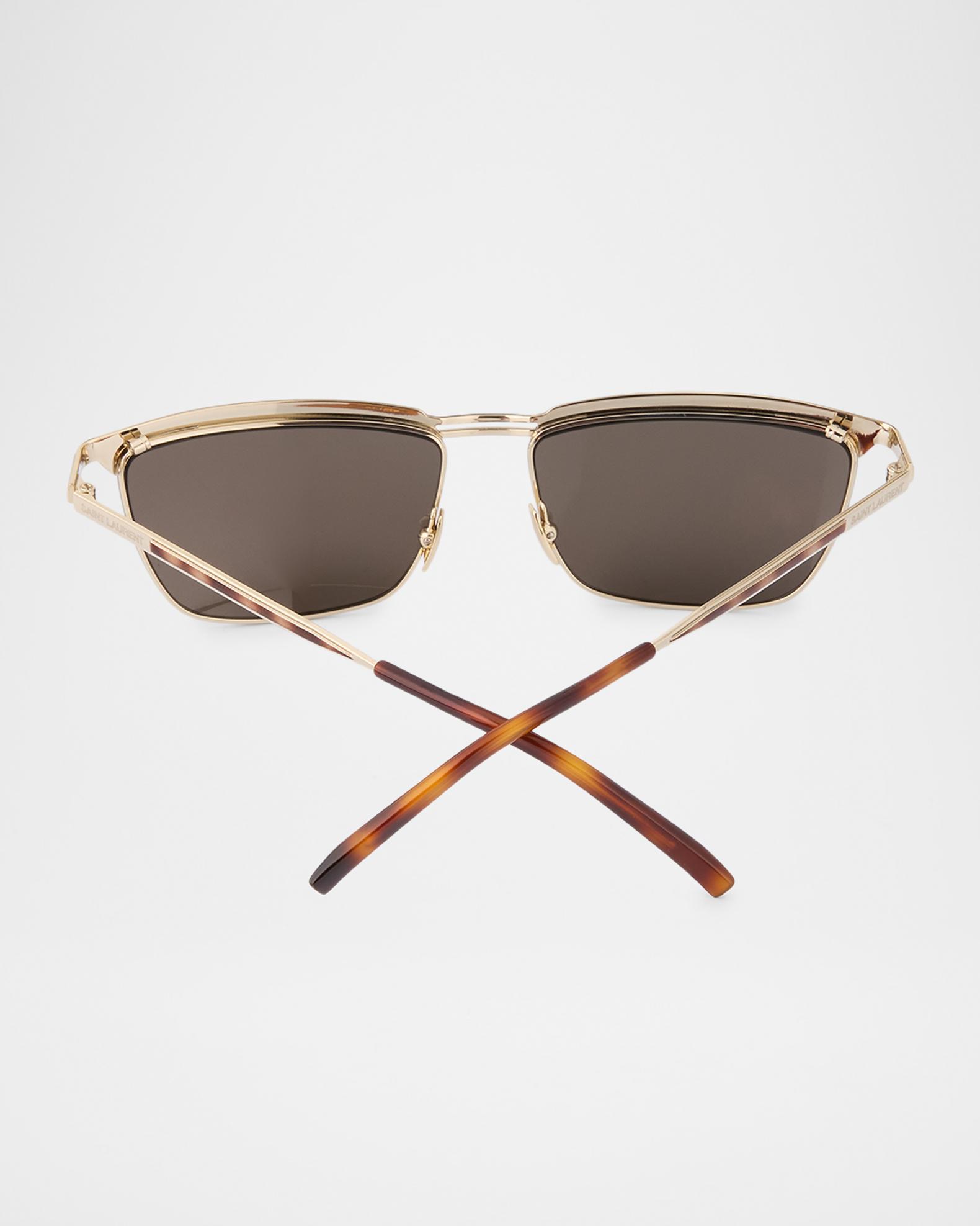 Saint Laurent Men's Joe 57mm Metal & Nylon Browline Sunglasses