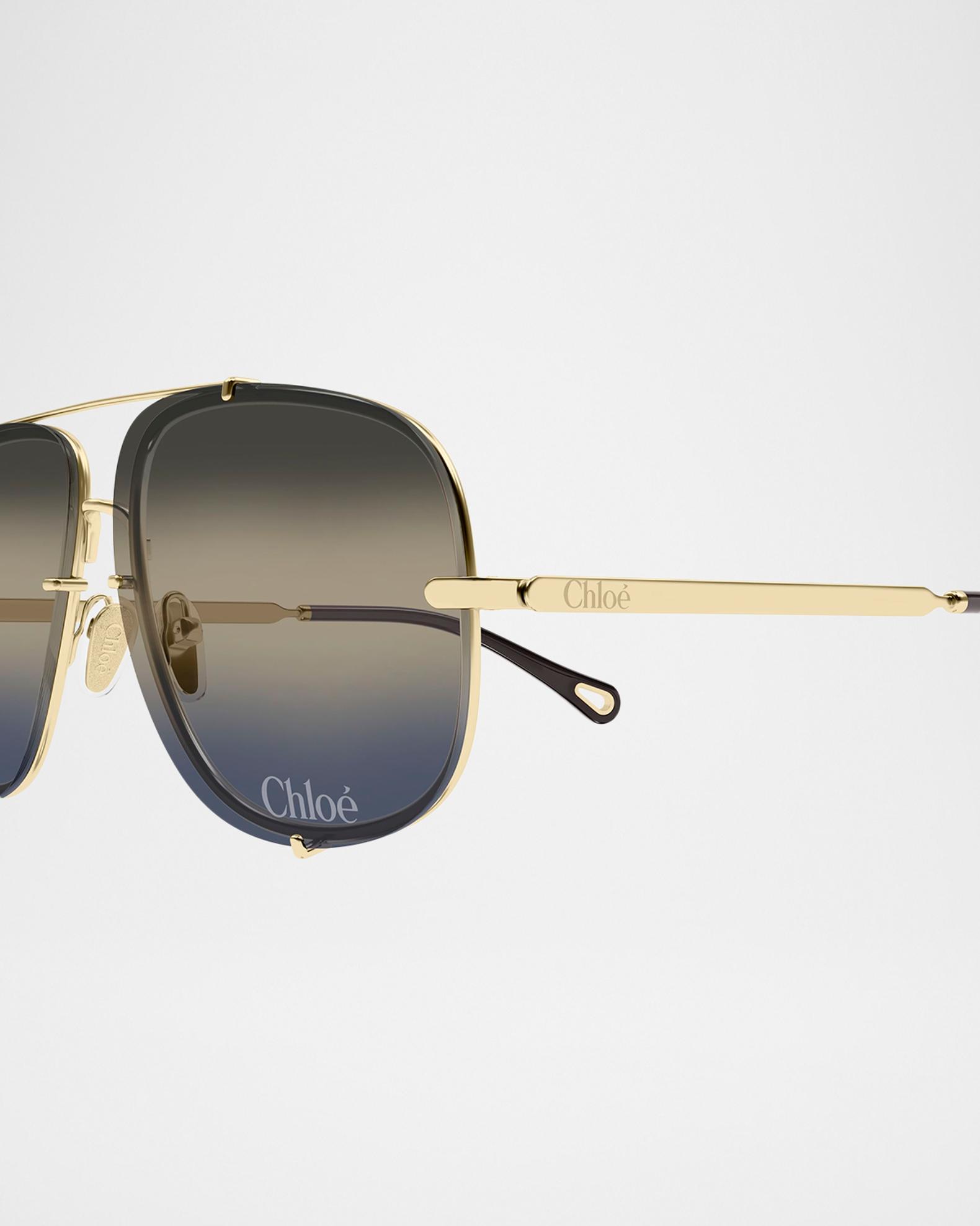 Chloe Metal Frame Sunglasses Amazon.com: Chloé Round-Frame Metal Sunglasses : Clothing  main image 4