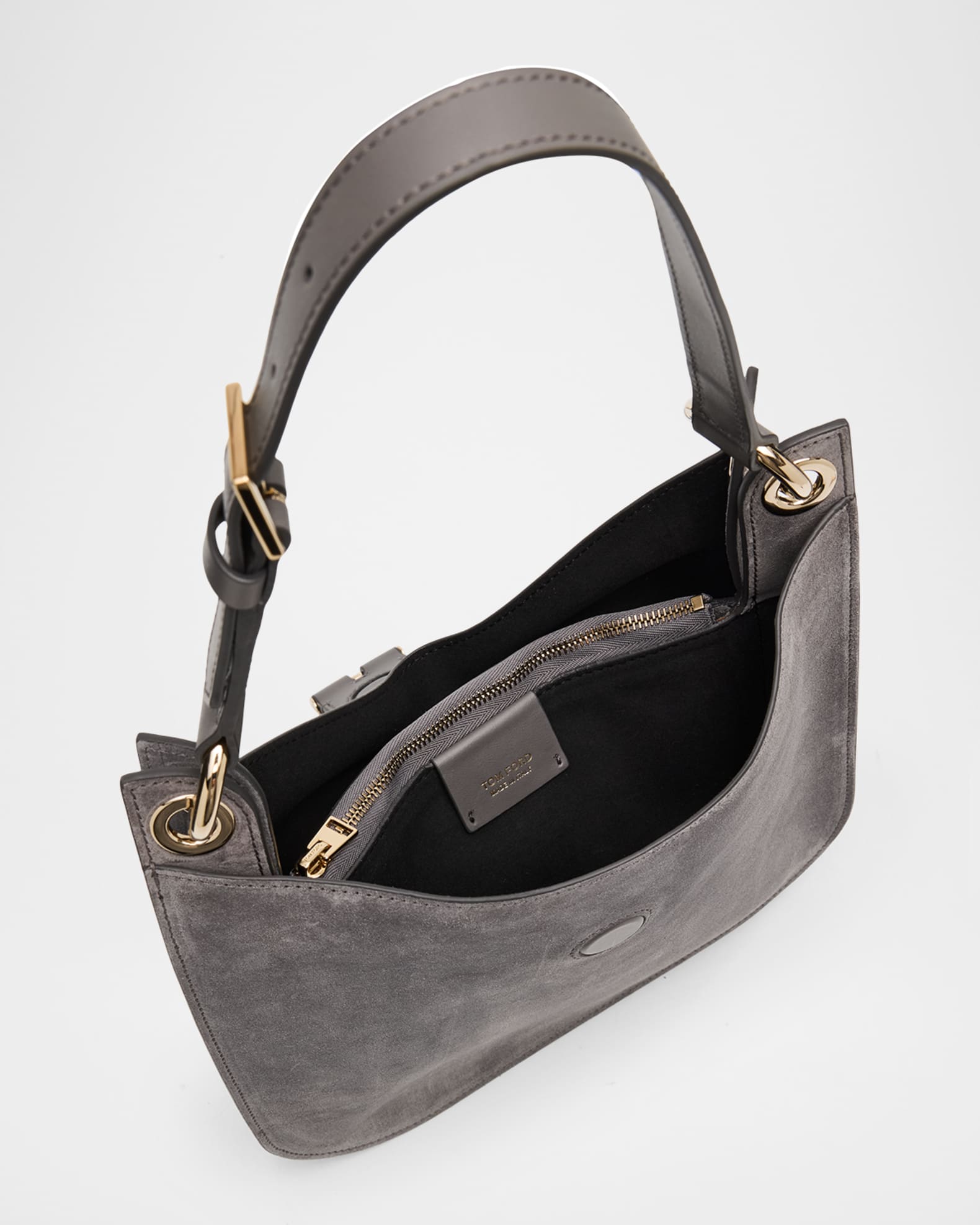 TOM FORD Tara Small Suede Leather Crossbody Bag | Neiman Marcus